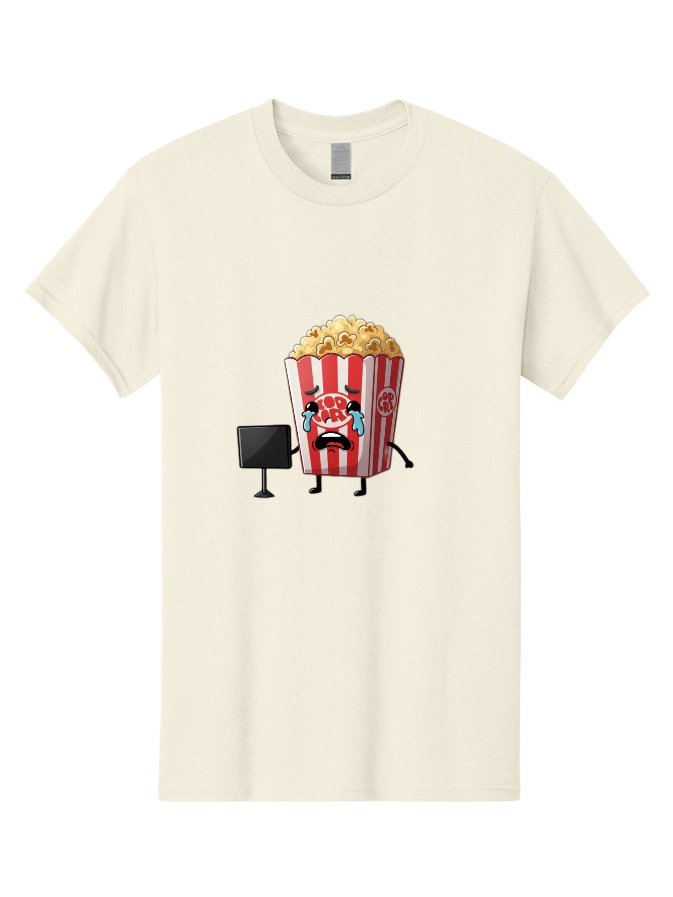 Pop-Corn-4 Men'S Graphic Tee, 100% Cotton, Comfortable Casual Summer Wear, Machine Washable, Vintage Camera, Old Camera, Antique Camera, Black Camera, Classic Photography, Photography Equipment, Nostalgic Device, Film Camera, Camera Art Ban186 5