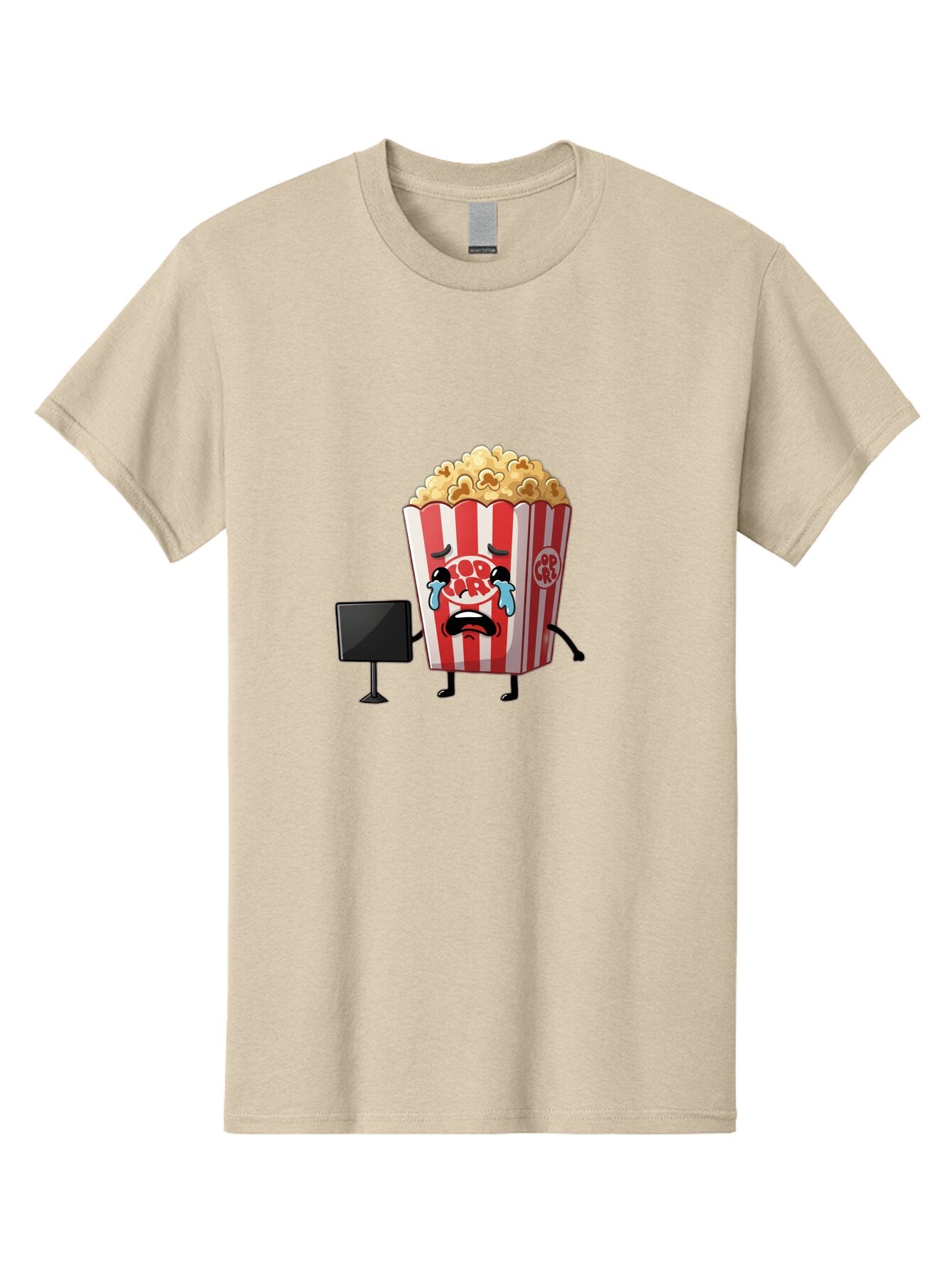 Pop-Corn-4 Men'S Graphic Tee, 100% Cotton, Comfortable Casual Summer Wear, Machine Washable, Vintage Camera, Old Camera, Antique Camera, Black Camera, Classic Photography, Photography Equipment, Nostalgic Device, Film Camera, Camera Art Ban186 6