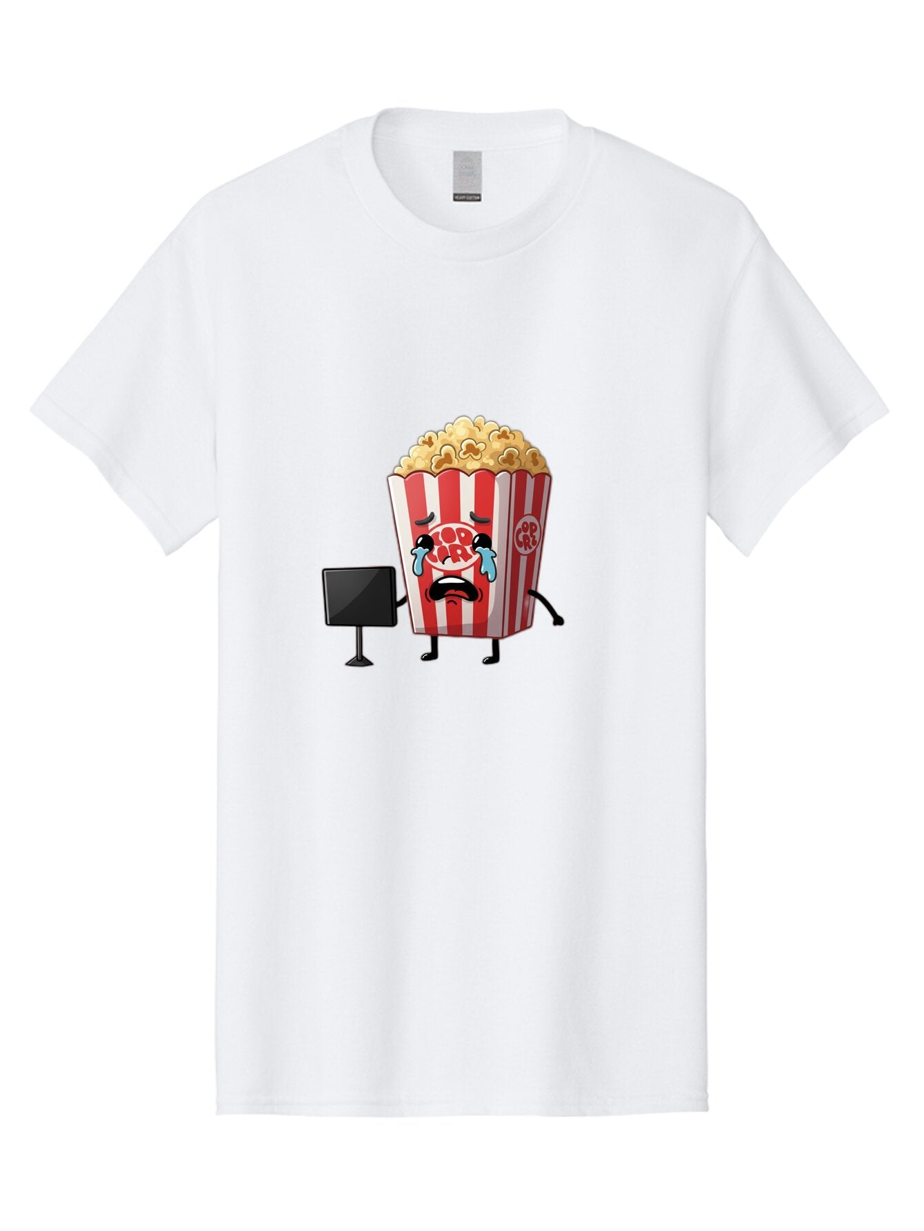 Pop-Corn-4 Men'S Graphic Tee, 100% Cotton, Comfortable Casual Summer Wear, Machine Washable, Vintage Camera, Old Camera, Antique Camera, Black Camera, Classic Photography, Photography Equipment, Nostalgic Device, Film Camera, Camera Art Ban186 15