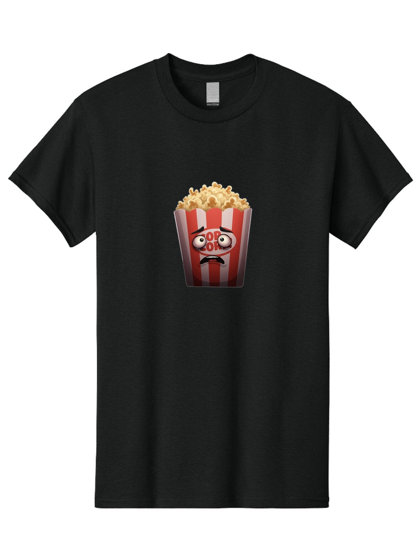 Popcorn-1 Men'S Graphic Tee, 100% Cotton, Comfortable Casual Summer Wear, Machine Washable, Vintage Camera, Old Camera, Antique Camera, Black Camera, Classic Photography, Photography Equipment, Nostalgic Device, Film Camera, Camera Art Ban189 8