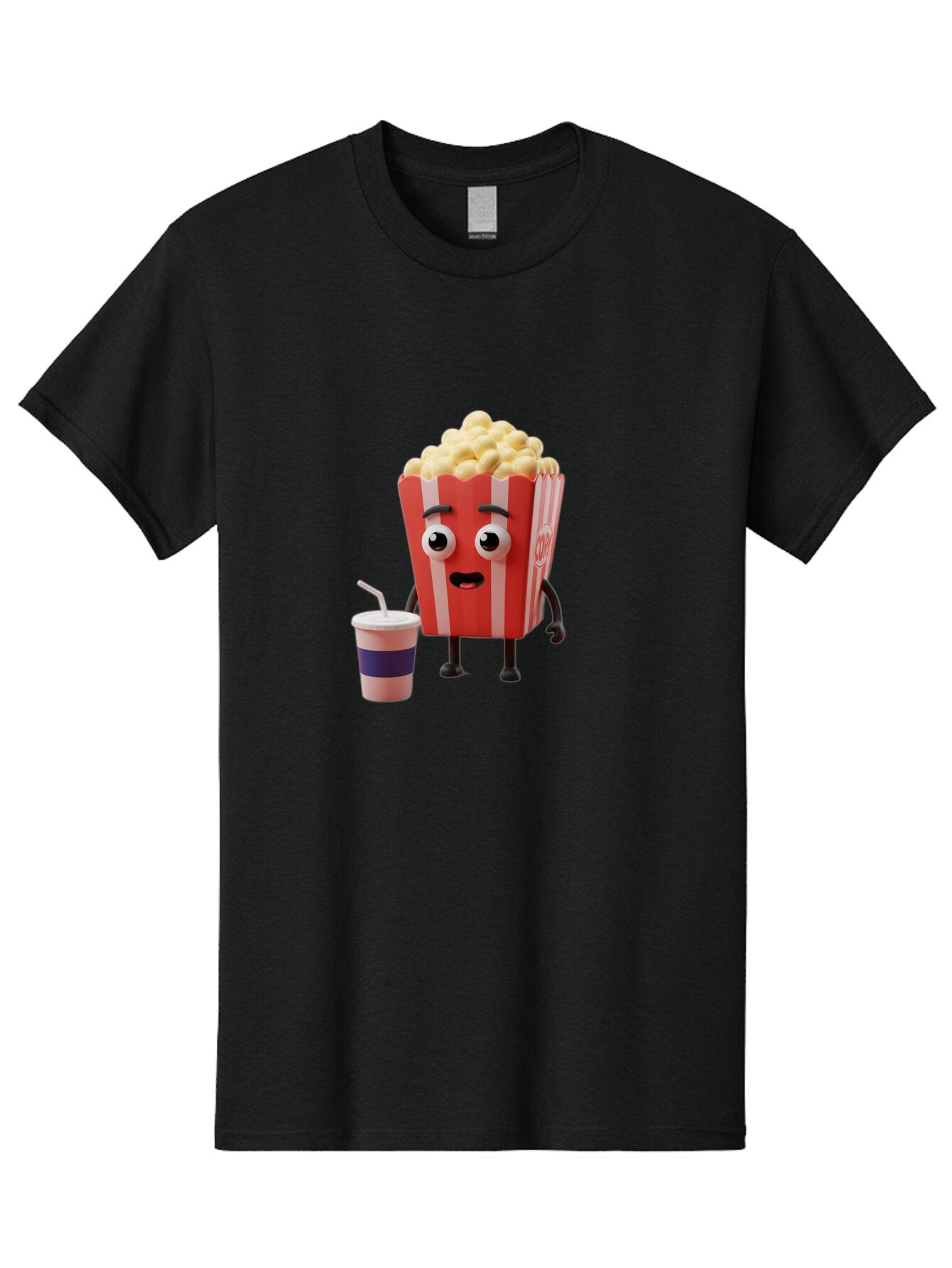 Popcorn Men'S Graphic Tee, 100% Cotton, Comfortable Casual Summer Wear, Machine Washable, Vintage Camera, Old Camera, Antique Camera, Black Camera, Classic Photography, Photography Equipment, Nostalgic Device, Film Camera, Camera Art Ban192 10