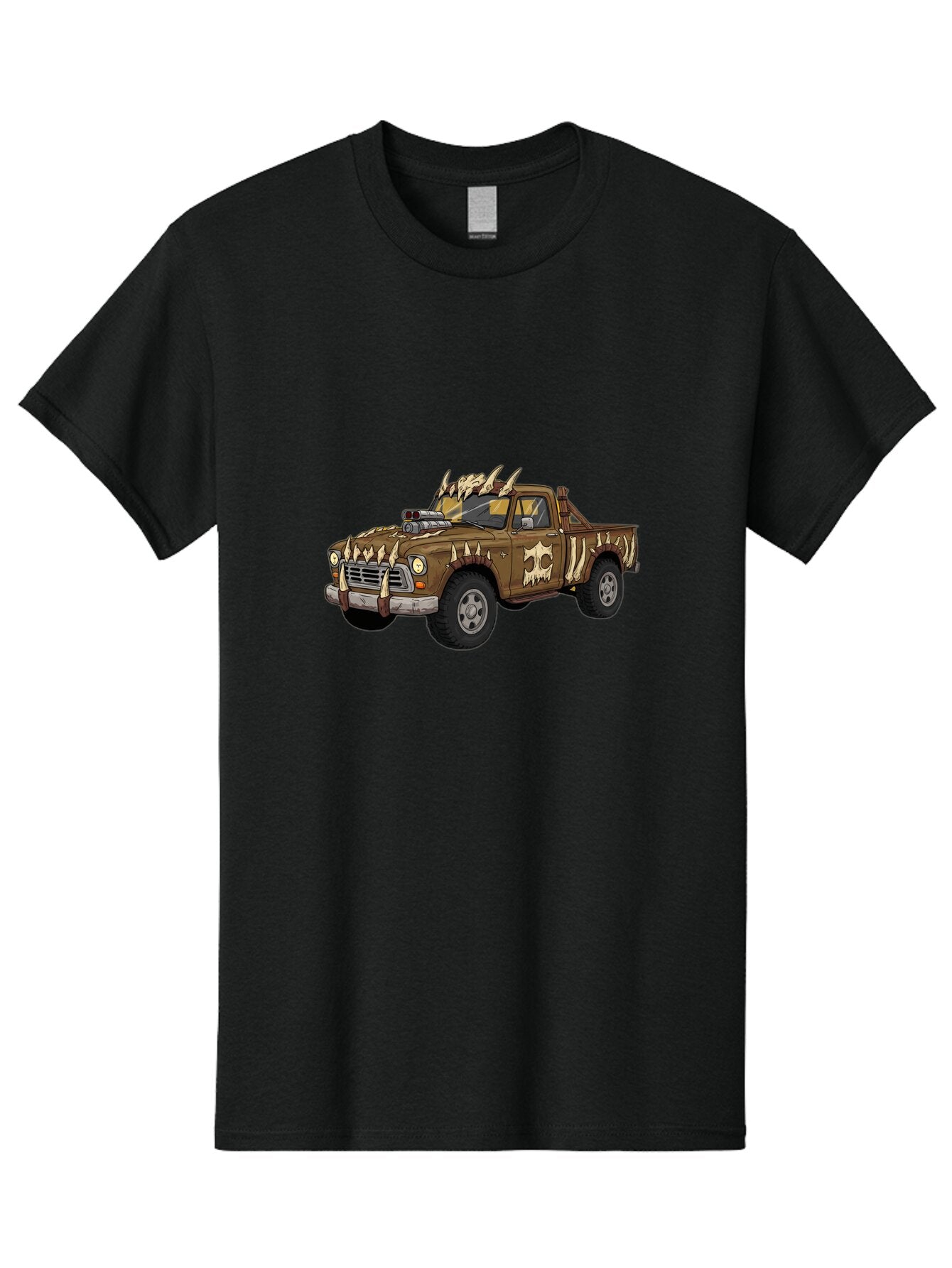 Post-Apocalyptic-Pickup-Truck Men'S Graphic Tee, 100% Cotton, Comfortable Casual Summer Wear, Machine Washable, Vintage Camera, Old Camera, Antique Camera, Black Camera, Classic Photography, Photography Equipment, Nostalgic Device, Ban195 15