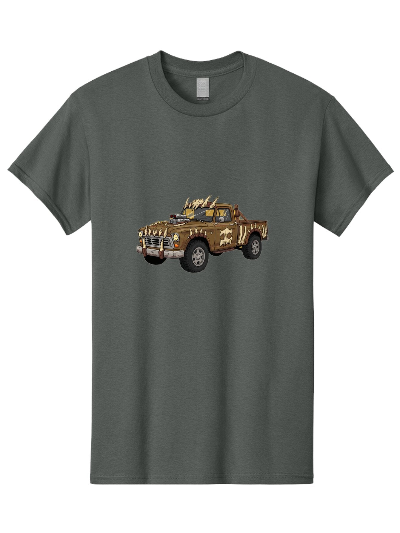 Post-Apocalyptic-Pickup-Truck Men'S Graphic Tee, 100% Cotton, Comfortable Casual Summer Wear, Machine Washable, Vintage Camera, Old Camera, Antique Camera, Black Camera, Classic Photography, Photography Equipment, Nostalgic Device, Ban195 4