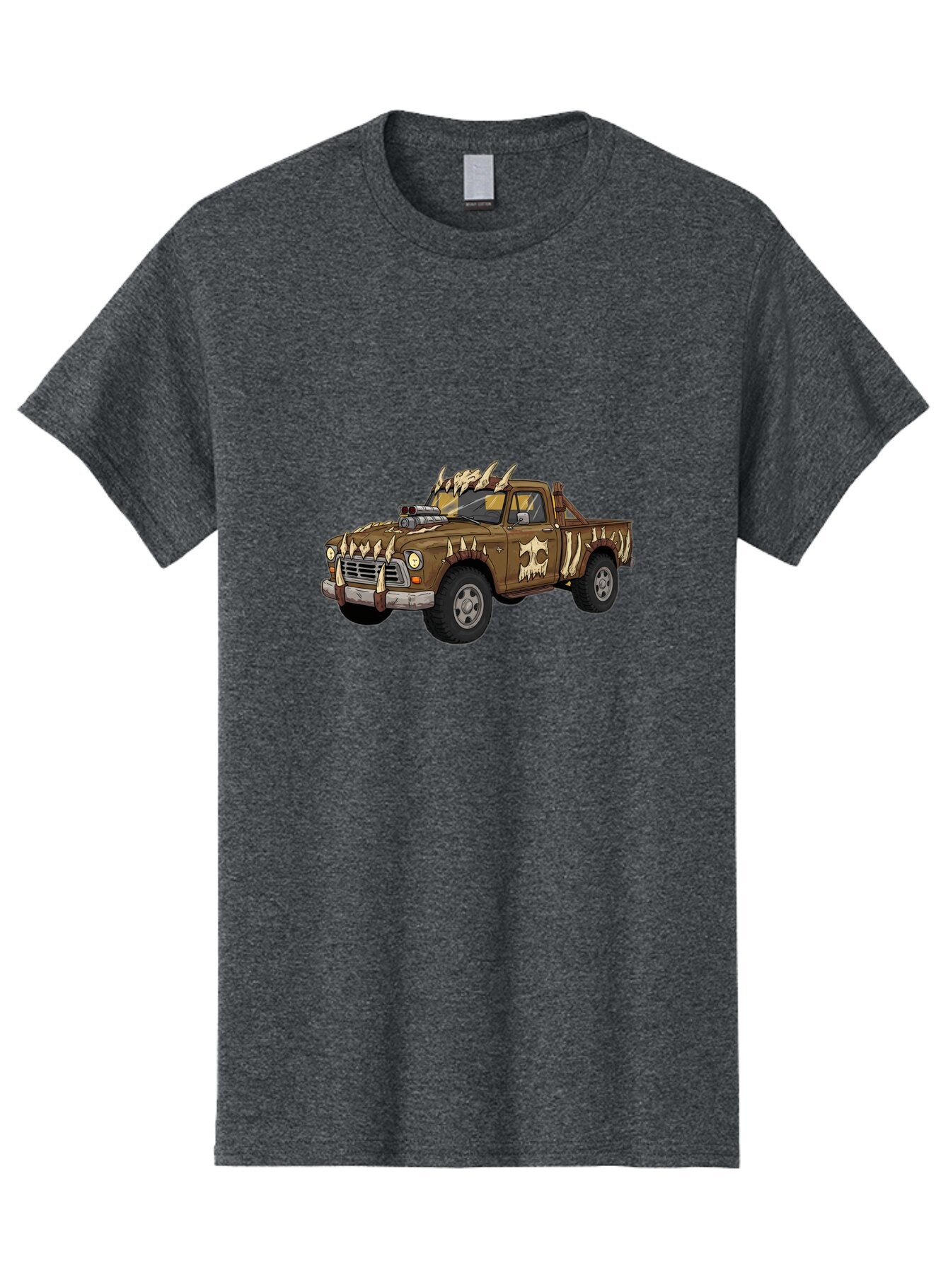 Post-Apocalyptic-Pickup-Truck Men'S Graphic Tee, 100% Cotton, Comfortable Casual Summer Wear, Machine Washable, Vintage Camera, Old Camera, Antique Camera, Black Camera, Classic Photography, Photography Equipment, Nostalgic Device, Ban195