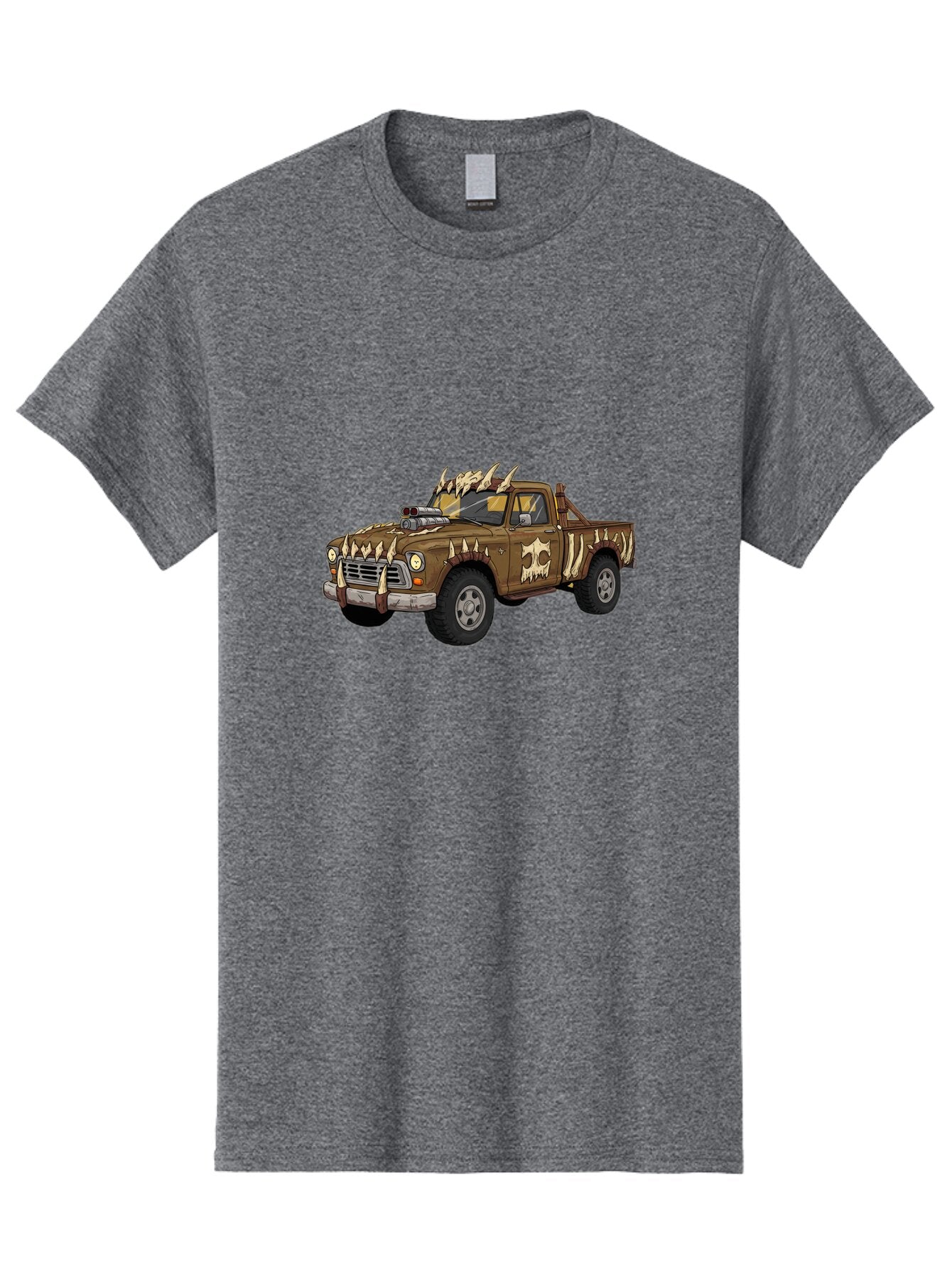 Post-Apocalyptic-Pickup-Truck Men'S Graphic Tee, 100% Cotton, Comfortable Casual Summer Wear, Machine Washable, Vintage Camera, Old Camera, Antique Camera, Black Camera, Classic Photography, Photography Equipment, Nostalgic Device, Ban195 8