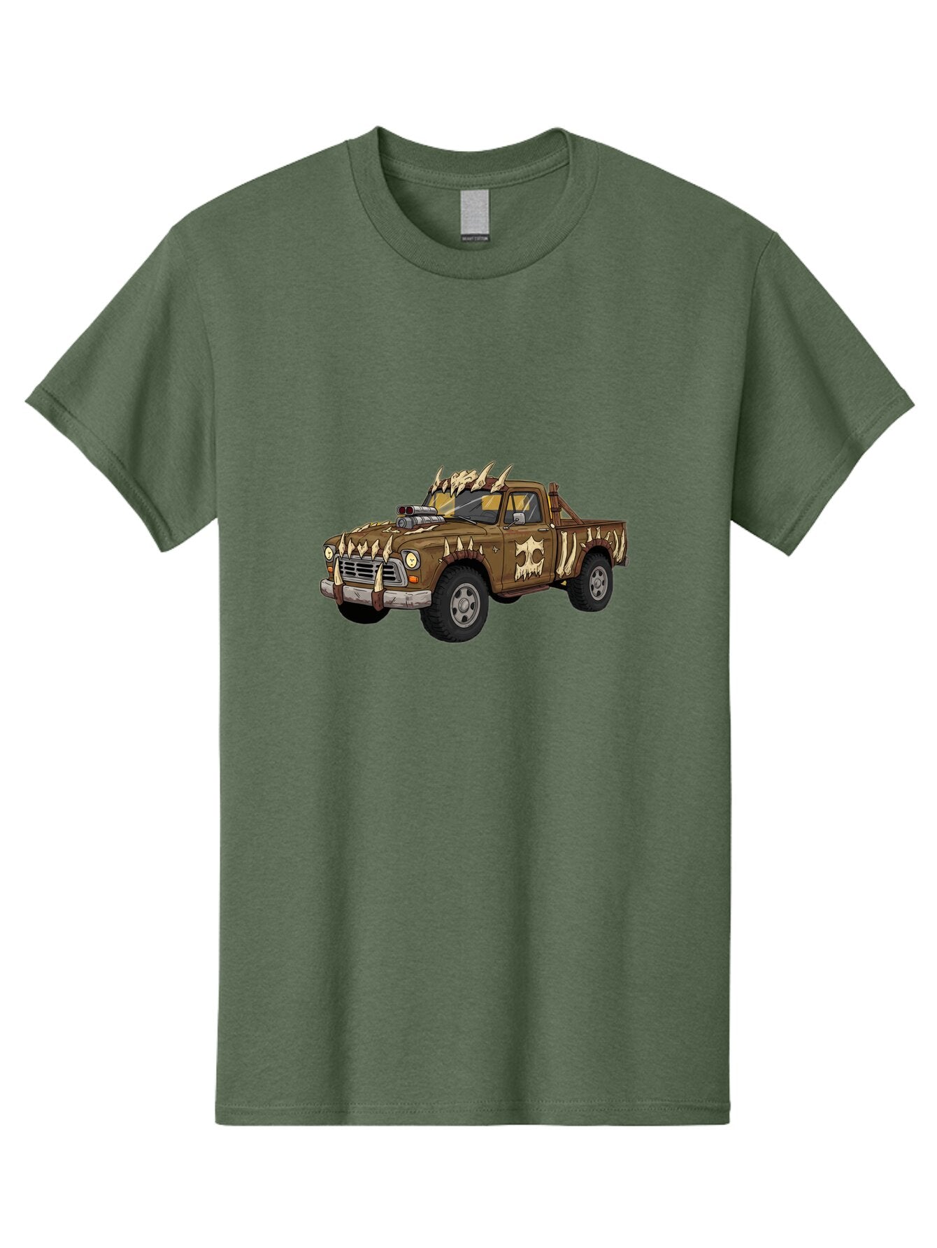 Post-Apocalyptic-Pickup-Truck Men'S Graphic Tee, 100% Cotton, Comfortable Casual Summer Wear, Machine Washable, Vintage Camera, Old Camera, Antique Camera, Black Camera, Classic Photography, Photography Equipment, Nostalgic Device, Ban195 3