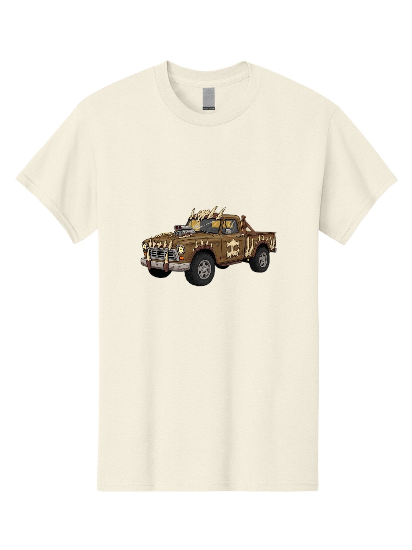 Post-Apocalyptic-Pickup-Truck Men'S Graphic Tee, 100% Cotton, Comfortable Casual Summer Wear, Machine Washable, Vintage Camera, Old Camera, Antique Camera, Black Camera, Classic Photography, Photography Equipment, Nostalgic Device, Ban195 6
