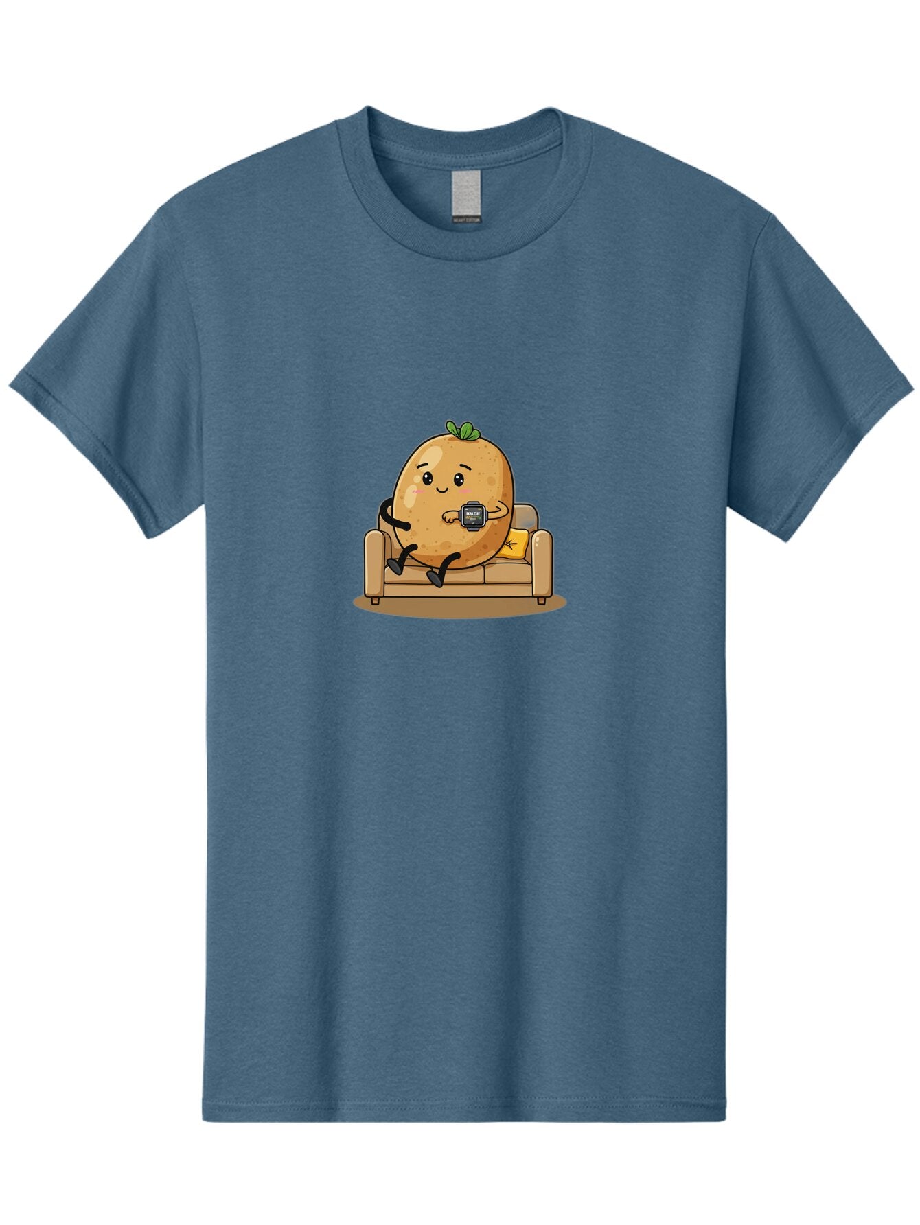 Potato-On-Couch-1 Men'S Graphic Tee, 100% Cotton, Comfortable Casual Summer Wear, Machine Washable, Vintage Camera, Old Camera, Antique Camera, Black Camera, Classic Photography, Photography Equipment, Nostalgic Device, Film Camera, Camera Art Ban196 12