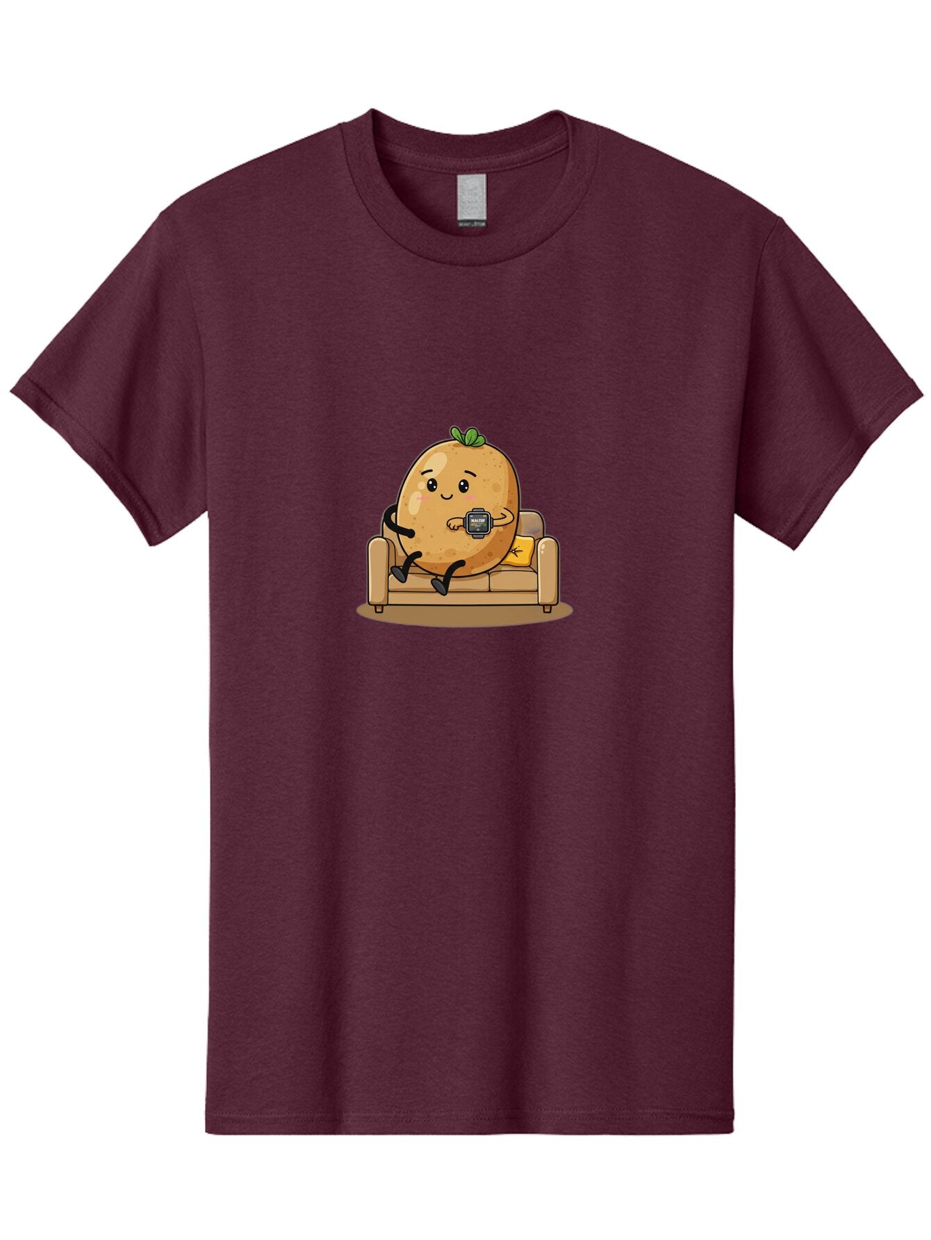 Potato-On-Couch-1 Men'S Graphic Tee, 100% Cotton, Comfortable Casual Summer Wear, Machine Washable, Vintage Camera, Old Camera, Antique Camera, Black Camera, Classic Photography, Photography Equipment, Nostalgic Device, Film Camera, Camera Art Ban196 13