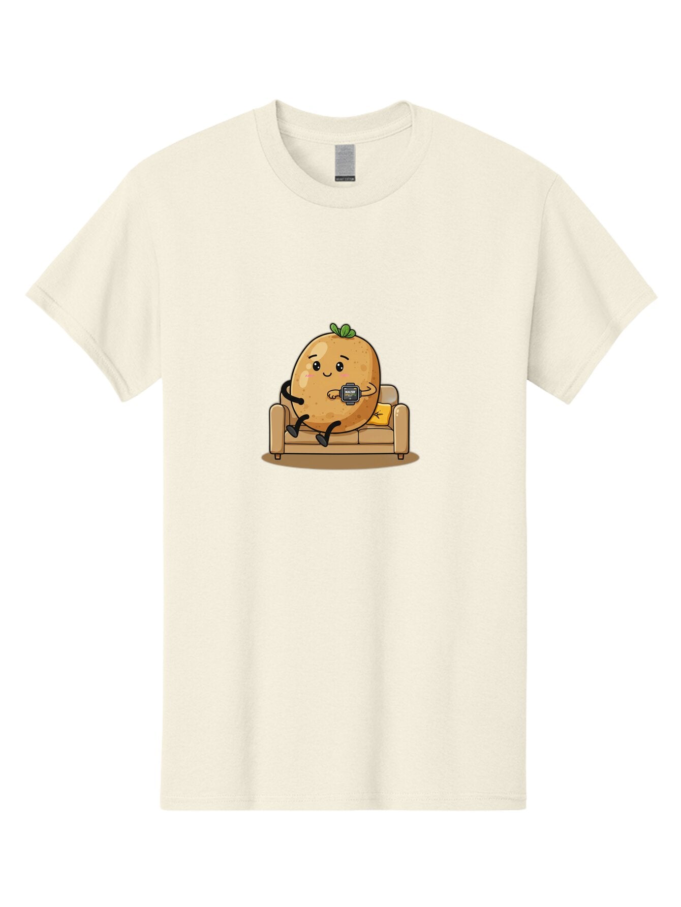 Potato-On-Couch-1 Men'S Graphic Tee, 100% Cotton, Comfortable Casual Summer Wear, Machine Washable, Vintage Camera, Old Camera, Antique Camera, Black Camera, Classic Photography, Photography Equipment, Nostalgic Device, Film Camera, Camera Art Ban196 8