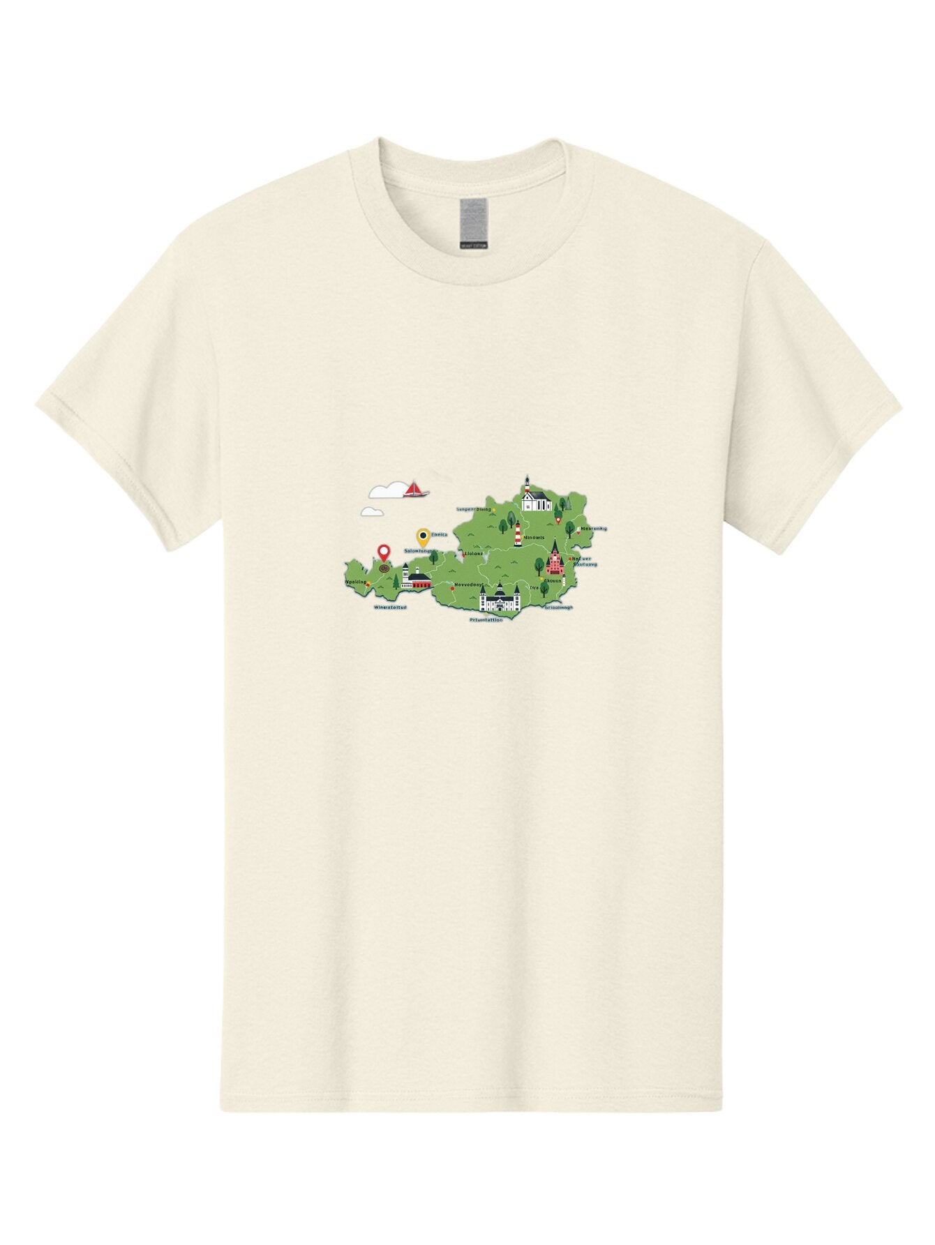 Prague-Map Men'S Graphic Tee, 100% Cotton, Comfortable Casual Summer Wear, Machine Washable, Vintage Camera, Old Camera, Antique Camera, Black Camera, Classic Photography, Photography Equipment, Nostalgic Device, Film Camera, Camera Art Ban201 10