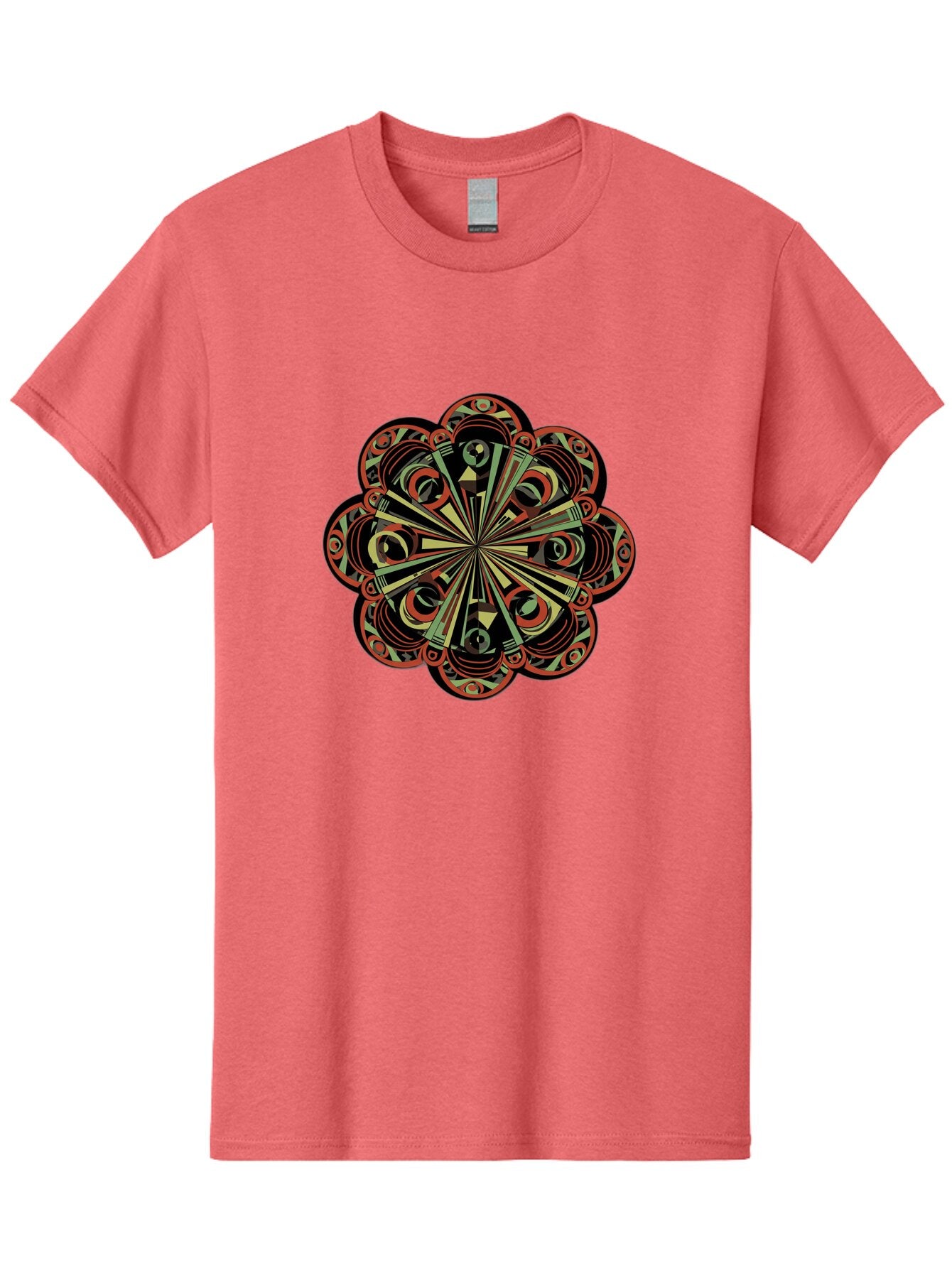 Psychedelic-Mandala Men'S Graphic Tee, 100% Cotton, Comfortable Casual Summer Wear, Machine Washable, Vintage Camera, Old Camera, Antique Camera, Black Camera, Classic Photography, Photography Equipment, Nostalgic Device, Film Camera, Ban206 9