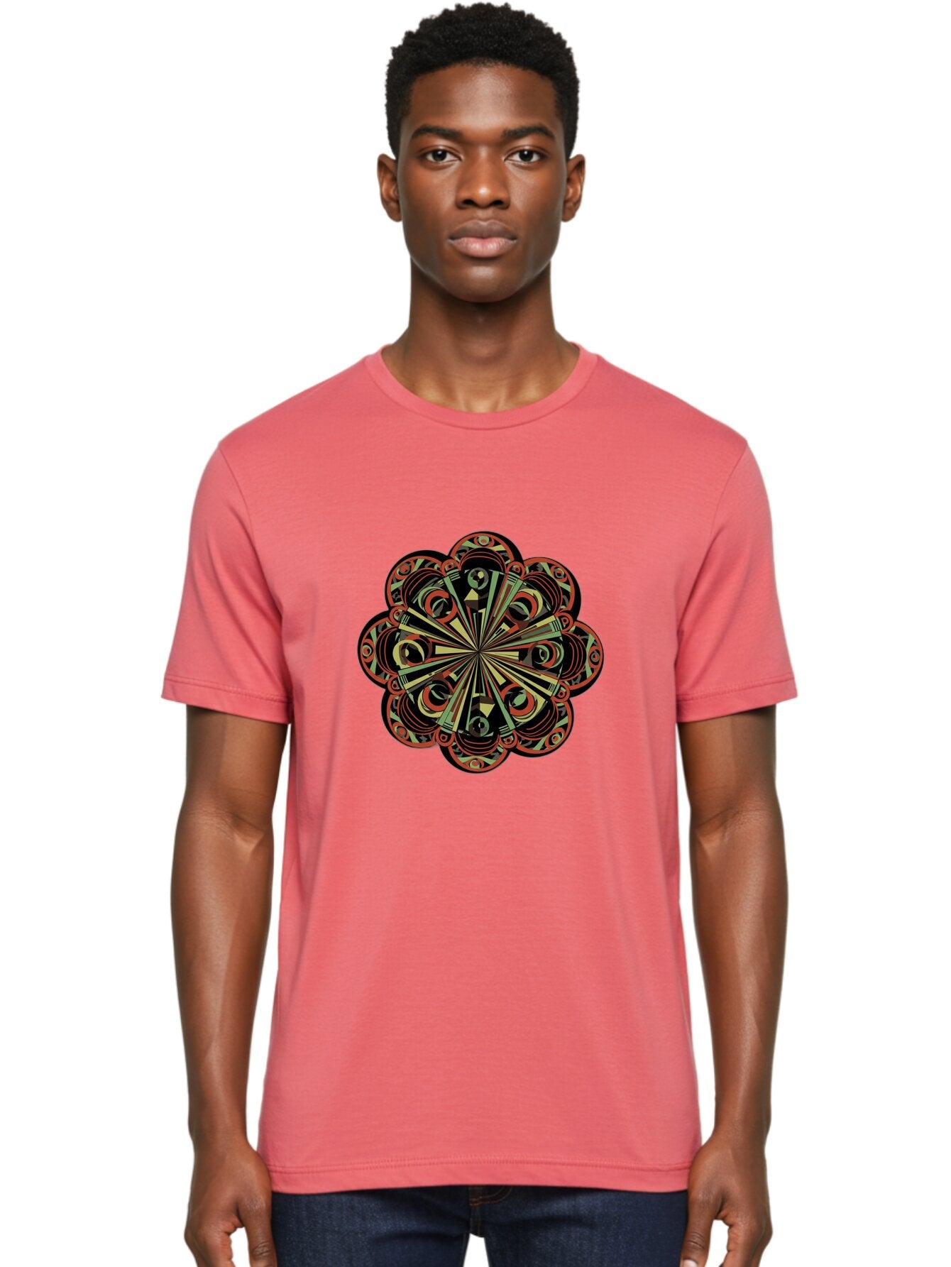 Psychedelic-Mandala Men'S Graphic Tee, 100% Cotton, Comfortable Casual Summer Wear, Machine Washable, Vintage Camera, Old Camera, Antique Camera, Black Camera, Classic Photography, Photography Equipment, Nostalgic Device, Film Camera, Ban206 26