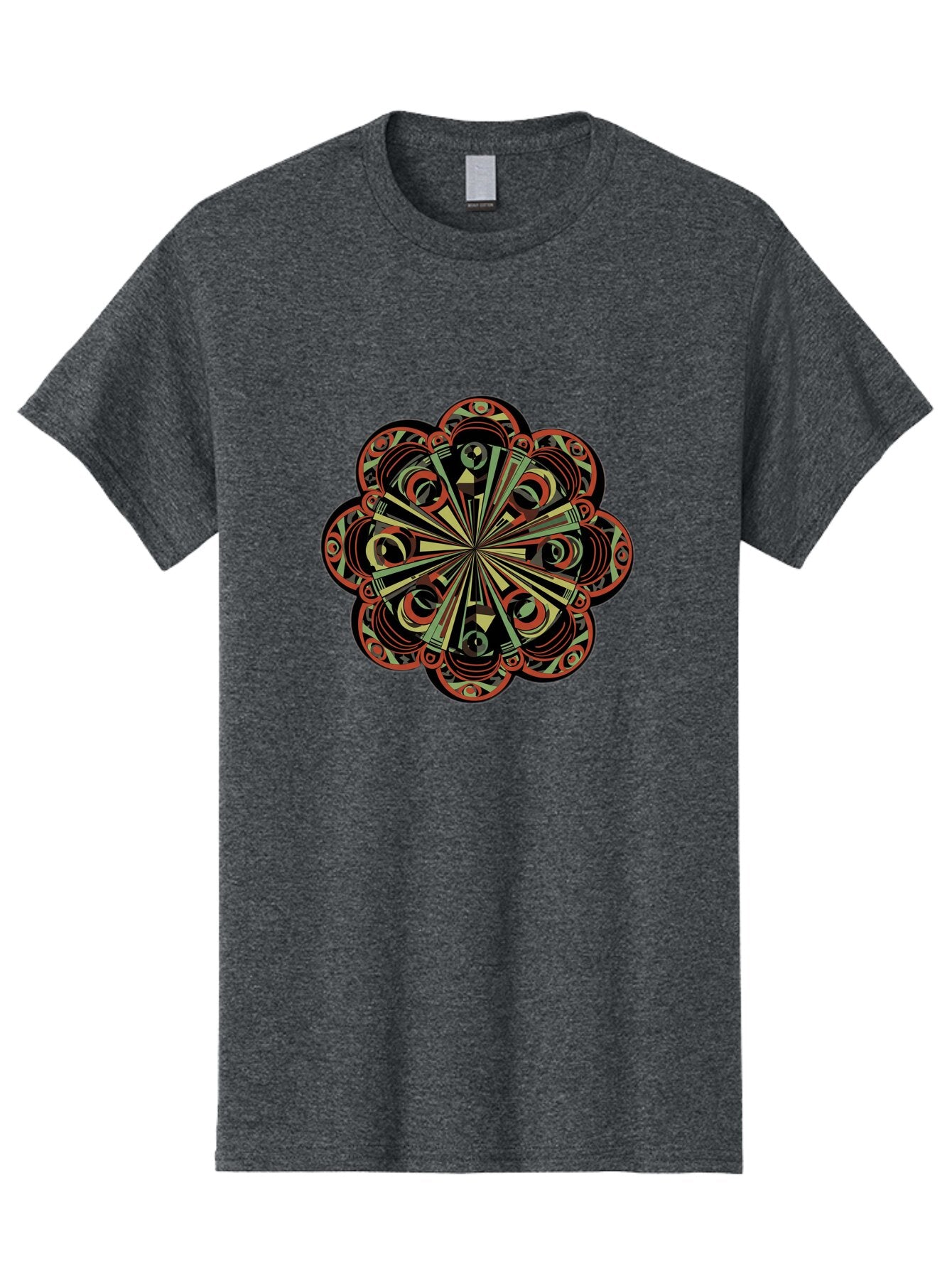 Psychedelic-Mandala Men'S Graphic Tee, 100% Cotton, Comfortable Casual Summer Wear, Machine Washable, Vintage Camera, Old Camera, Antique Camera, Black Camera, Classic Photography, Photography Equipment, Nostalgic Device, Film Camera, Ban206 3