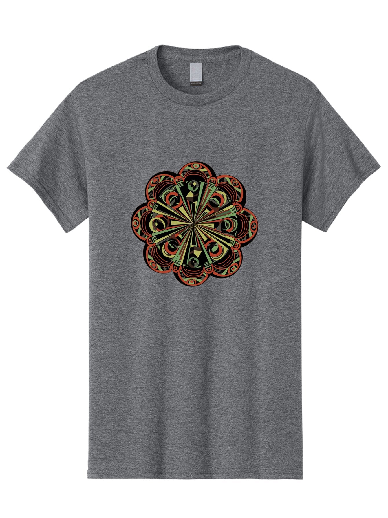Psychedelic-Mandala Men'S Graphic Tee, 100% Cotton, Comfortable Casual Summer Wear, Machine Washable, Vintage Camera, Old Camera, Antique Camera, Black Camera, Classic Photography, Photography Equipment, Nostalgic Device, Film Camera, Ban206 14