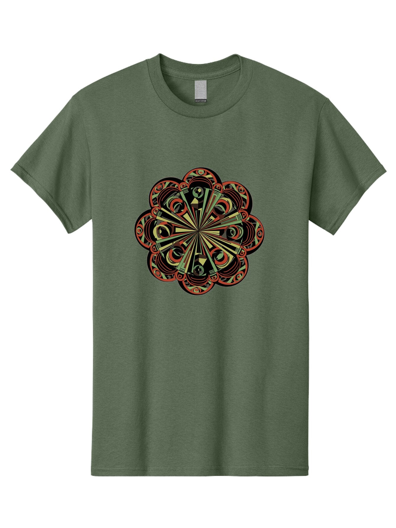Psychedelic-Mandala Men'S Graphic Tee, 100% Cotton, Comfortable Casual Summer Wear, Machine Washable, Vintage Camera, Old Camera, Antique Camera, Black Camera, Classic Photography, Photography Equipment, Nostalgic Device, Film Camera, Ban206 4