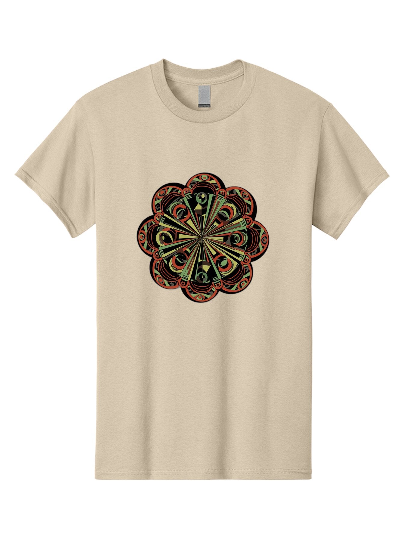 Psychedelic-Mandala Men'S Graphic Tee, 100% Cotton, Comfortable Casual Summer Wear, Machine Washable, Vintage Camera, Old Camera, Antique Camera, Black Camera, Classic Photography, Photography Equipment, Nostalgic Device, Film Camera, Ban206 7