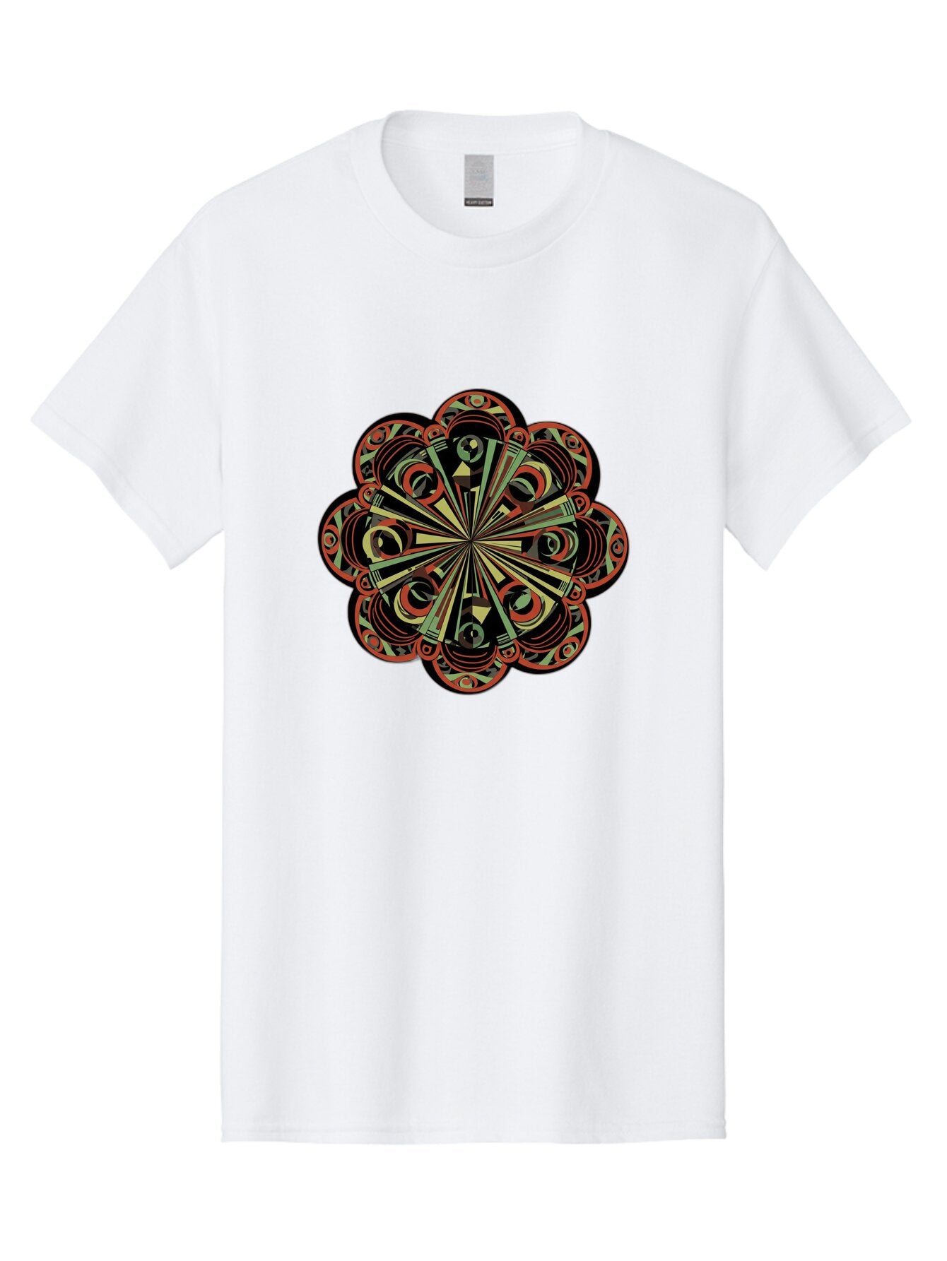 Psychedelic-Mandala Men'S Graphic Tee, 100% Cotton, Comfortable Casual Summer Wear, Machine Washable, Vintage Camera, Old Camera, Antique Camera, Black Camera, Classic Photography, Photography Equipment, Nostalgic Device, Film Camera, Ban206 5