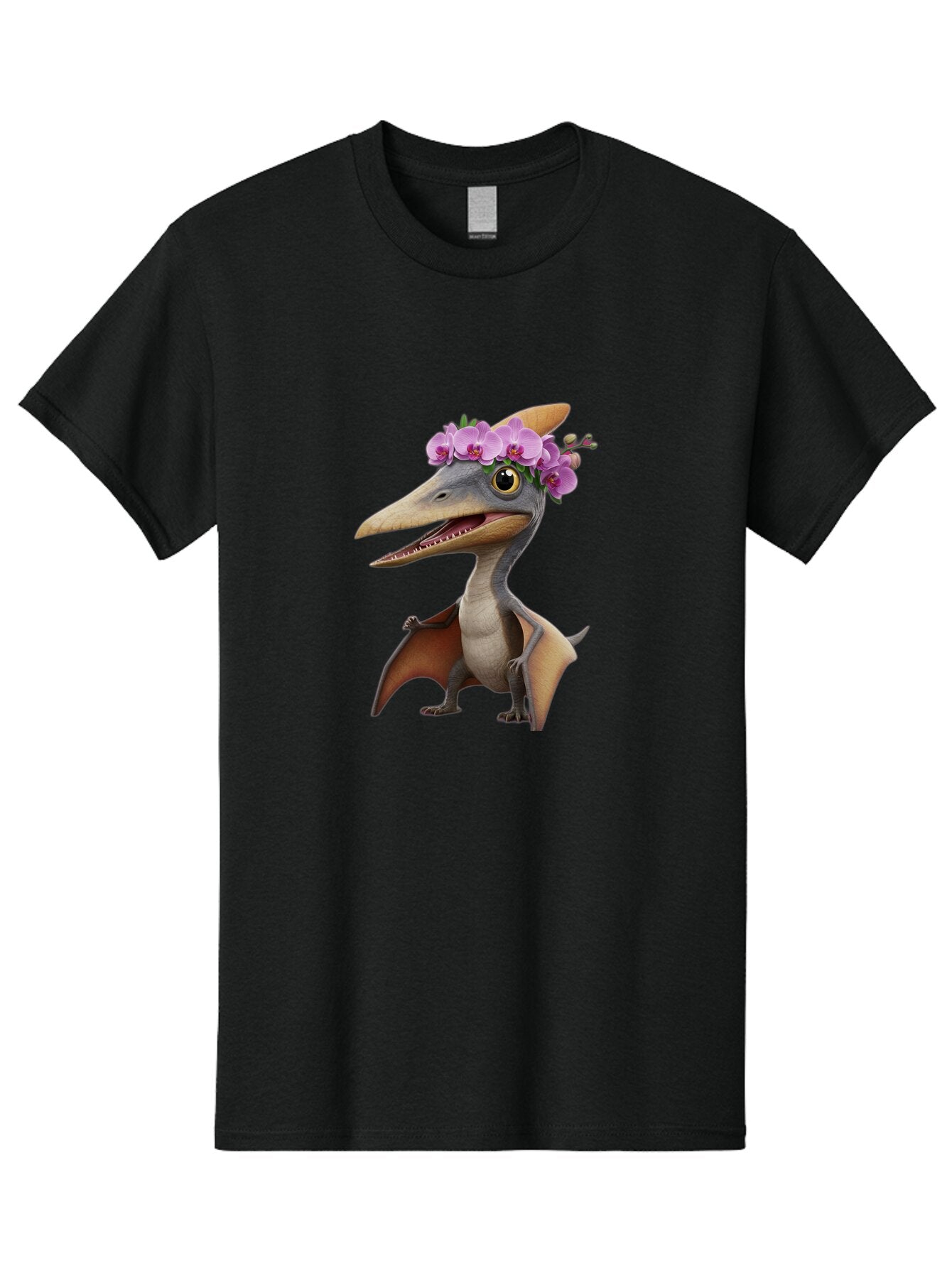 Pterodactyl-With-Flowers Men'S Graphic Tee, 100% Cotton, Comfortable Casual Summer Wear, Machine Washable, Vintage Camera, Old Camera, Antique Camera, Black Camera, Classic Photography, Photography Equipment, Nostalgic Device, Film Camera, Ban208 6