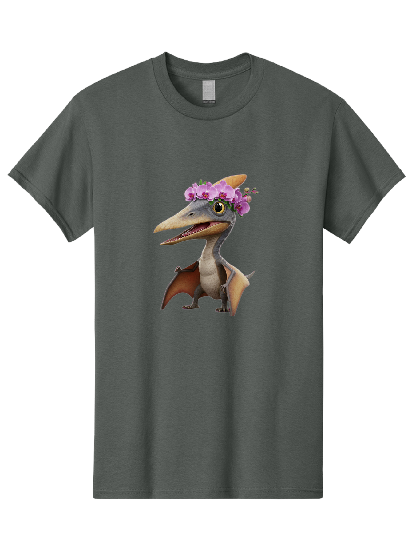 Pterodactyl-With-Flowers Men'S Graphic Tee, 100% Cotton, Comfortable Casual Summer Wear, Machine Washable, Vintage Camera, Old Camera, Antique Camera, Black Camera, Classic Photography, Photography Equipment, Nostalgic Device, Film Camera, Ban208 8