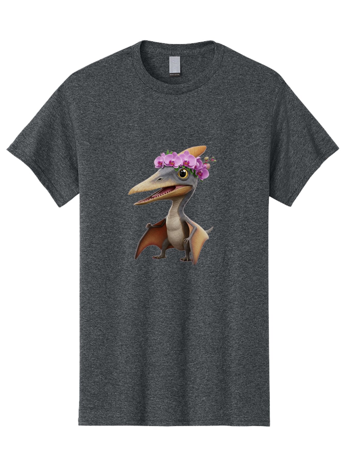 Pterodactyl-With-Flowers Men'S Graphic Tee, 100% Cotton, Comfortable Casual Summer Wear, Machine Washable, Vintage Camera, Old Camera, Antique Camera, Black Camera, Classic Photography, Photography Equipment, Nostalgic Device, Film Camera, Ban208