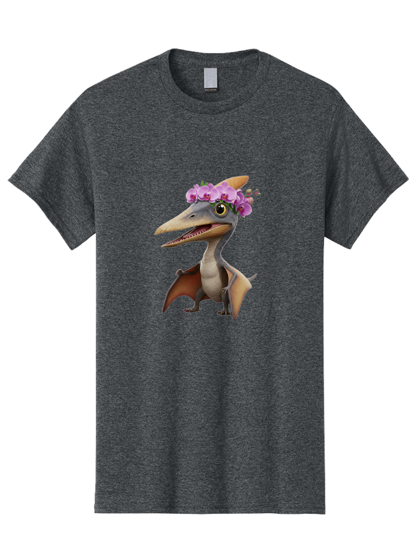Pterodactyl-With-Flowers Men'S Graphic Tee, 100% Cotton, Comfortable Casual Summer Wear, Machine Washable, Vintage Camera, Old Camera, Antique Camera, Black Camera, Classic Photography, Photography Equipment, Nostalgic Device, Film Camera, Ban208 10