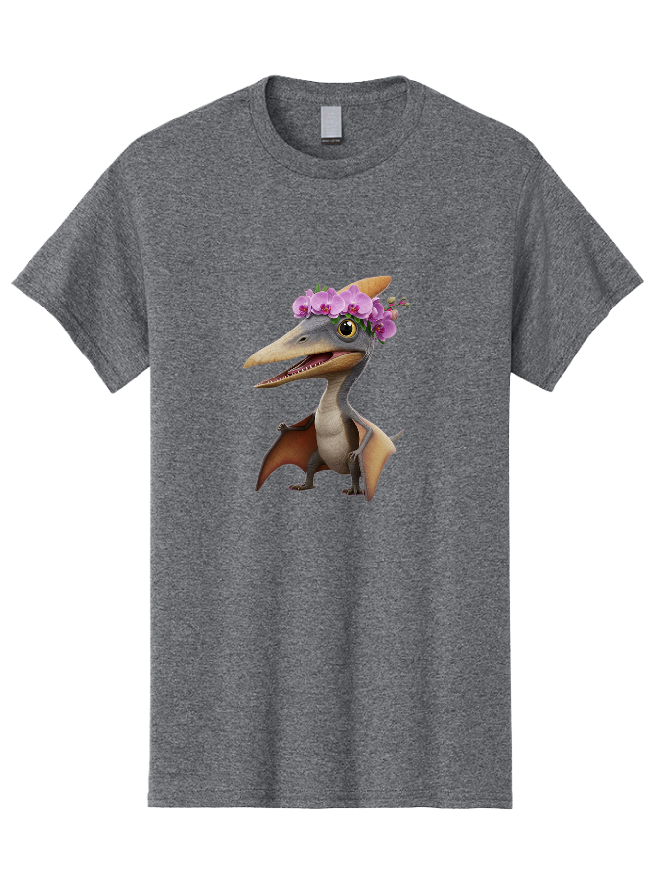 Pterodactyl-With-Flowers Men'S Graphic Tee, 100% Cotton, Comfortable Casual Summer Wear, Machine Washable, Vintage Camera, Old Camera, Antique Camera, Black Camera, Classic Photography, Photography Equipment, Nostalgic Device, Film Camera, Ban208 5