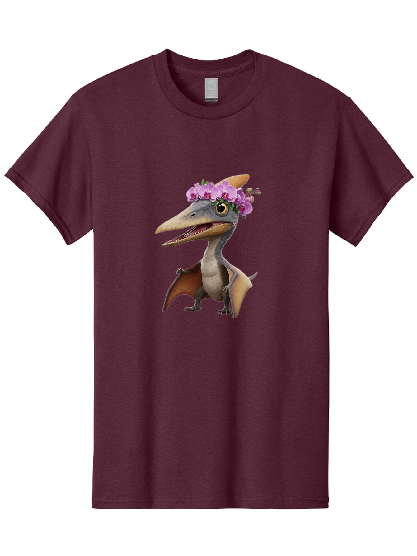 Pterodactyl-With-Flowers Men'S Graphic Tee, 100% Cotton, Comfortable Casual Summer Wear, Machine Washable, Vintage Camera, Old Camera, Antique Camera, Black Camera, Classic Photography, Photography Equipment, Nostalgic Device, Film Camera, Ban208 10