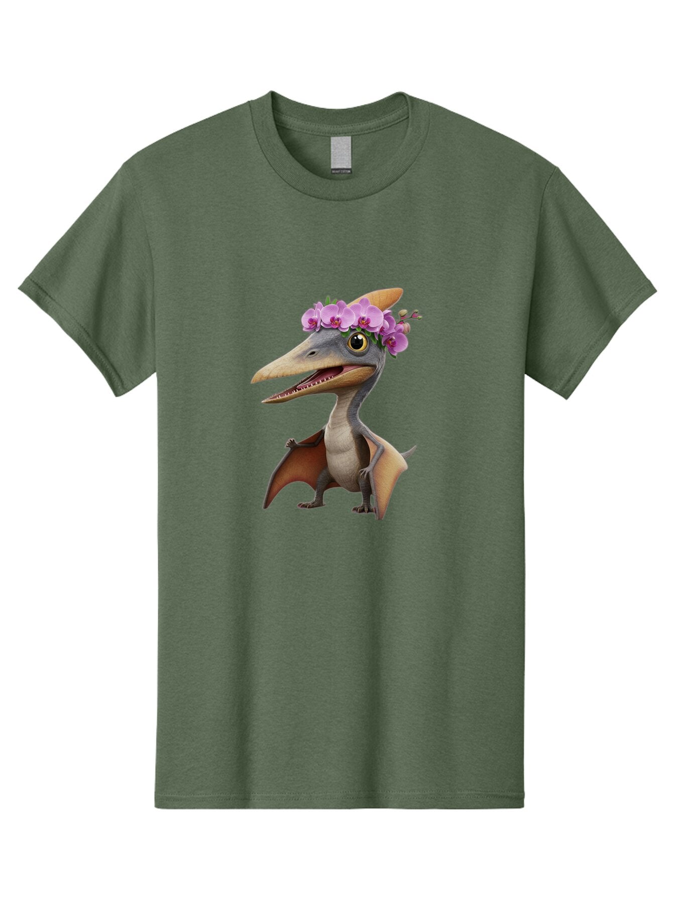 Pterodactyl-With-Flowers Men'S Graphic Tee, 100% Cotton, Comfortable Casual Summer Wear, Machine Washable, Vintage Camera, Old Camera, Antique Camera, Black Camera, Classic Photography, Photography Equipment, Nostalgic Device, Film Camera, Ban208 13