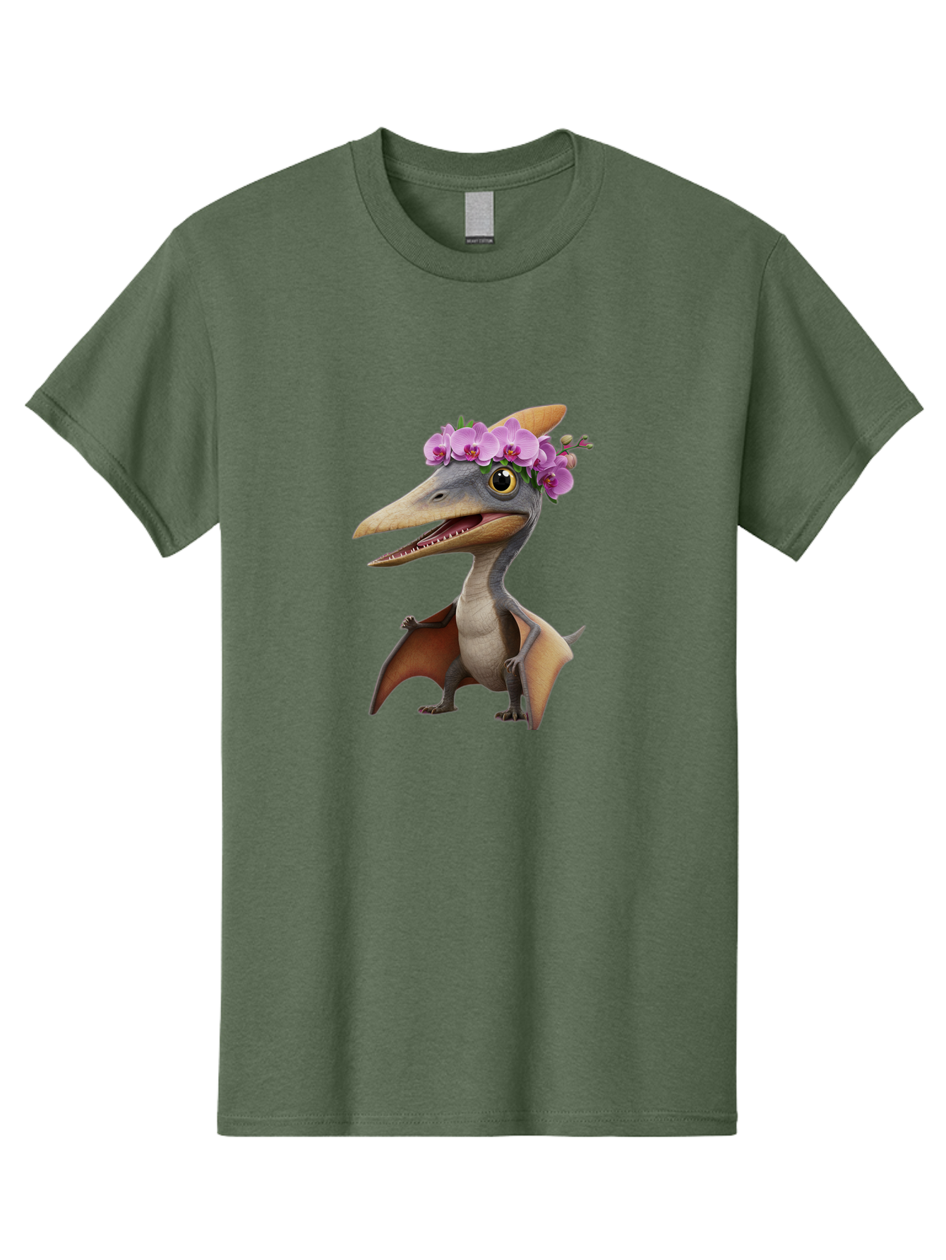 Pterodactyl-With-Flowers Men'S Graphic Tee, 100% Cotton, Comfortable Casual Summer Wear, Machine Washable, Vintage Camera, Old Camera, Antique Camera, Black Camera, Classic Photography, Photography Equipment, Nostalgic Device, Film Camera, Ban208 15
