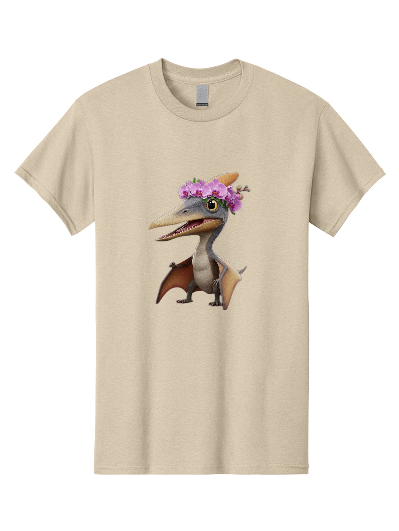 Pterodactyl-With-Flowers Men'S Graphic Tee, 100% Cotton, Comfortable Casual Summer Wear, Machine Washable, Vintage Camera, Old Camera, Antique Camera, Black Camera, Classic Photography, Photography Equipment, Nostalgic Device, Film Camera, Ban208 3