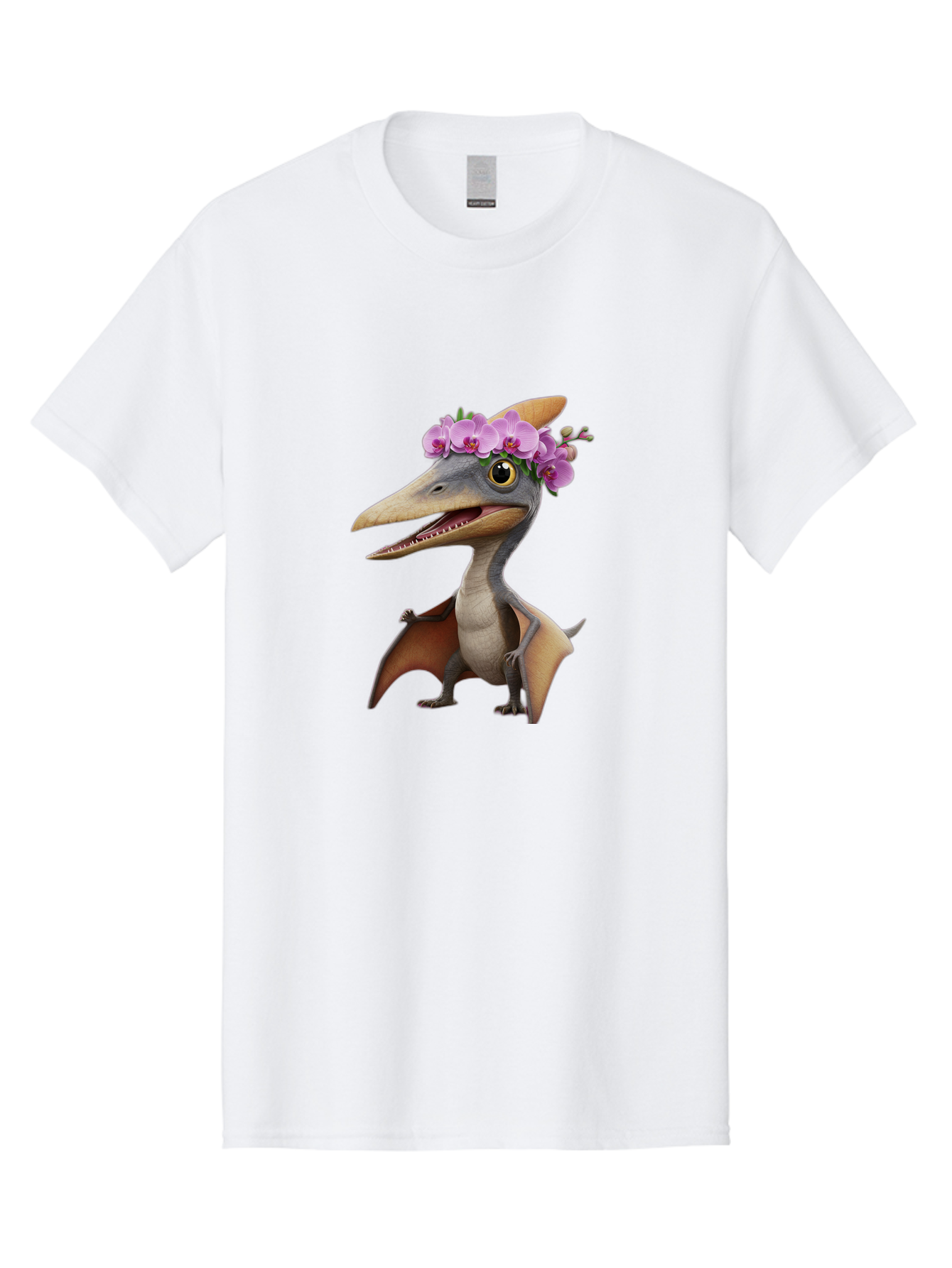 Pterodactyl-With-Flowers Men'S Graphic Tee, 100% Cotton, Comfortable Casual Summer Wear, Machine Washable, Vintage Camera, Old Camera, Antique Camera, Black Camera, Classic Photography, Photography Equipment, Nostalgic Device, Film Camera, Ban208 3