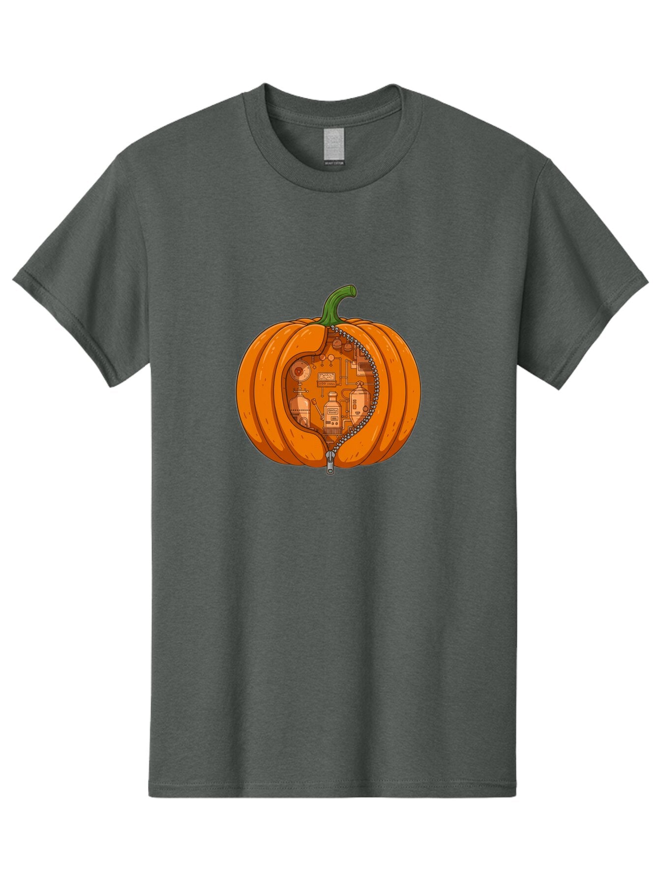Pumpkin-With-Inner-Mechanisms Men'S Graphic Tee, 100% Cotton, Comfortable Casual Summer Wear, Machine Washable, Vintage Camera, Old Camera, Antique Camera, Black Camera, Classic Photography, Photography Equipment, Nostalgic Device, Ban209 8