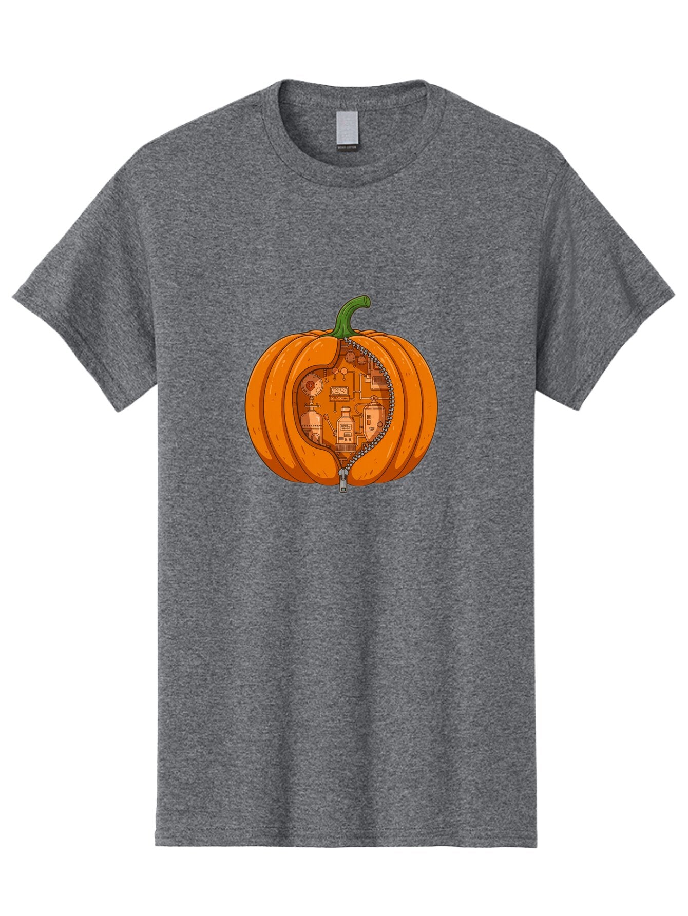Pumpkin-With-Inner-Mechanisms Men'S Graphic Tee, 100% Cotton, Comfortable Casual Summer Wear, Machine Washable, Vintage Camera, Old Camera, Antique Camera, Black Camera, Classic Photography, Photography Equipment, Nostalgic Device, Ban209 4
