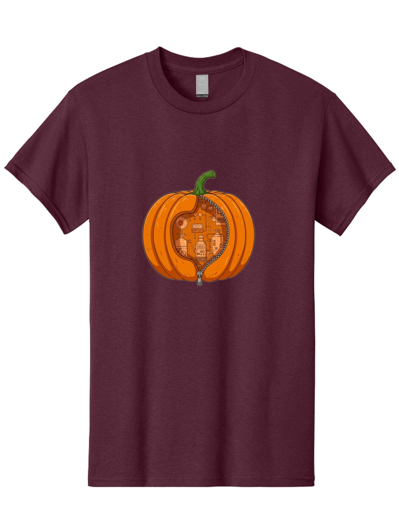 Pumpkin-With-Inner-Mechanisms Men'S Graphic Tee, 100% Cotton, Comfortable Casual Summer Wear, Machine Washable, Vintage Camera, Old Camera, Antique Camera, Black Camera, Classic Photography, Photography Equipment, Nostalgic Device, Ban209 6