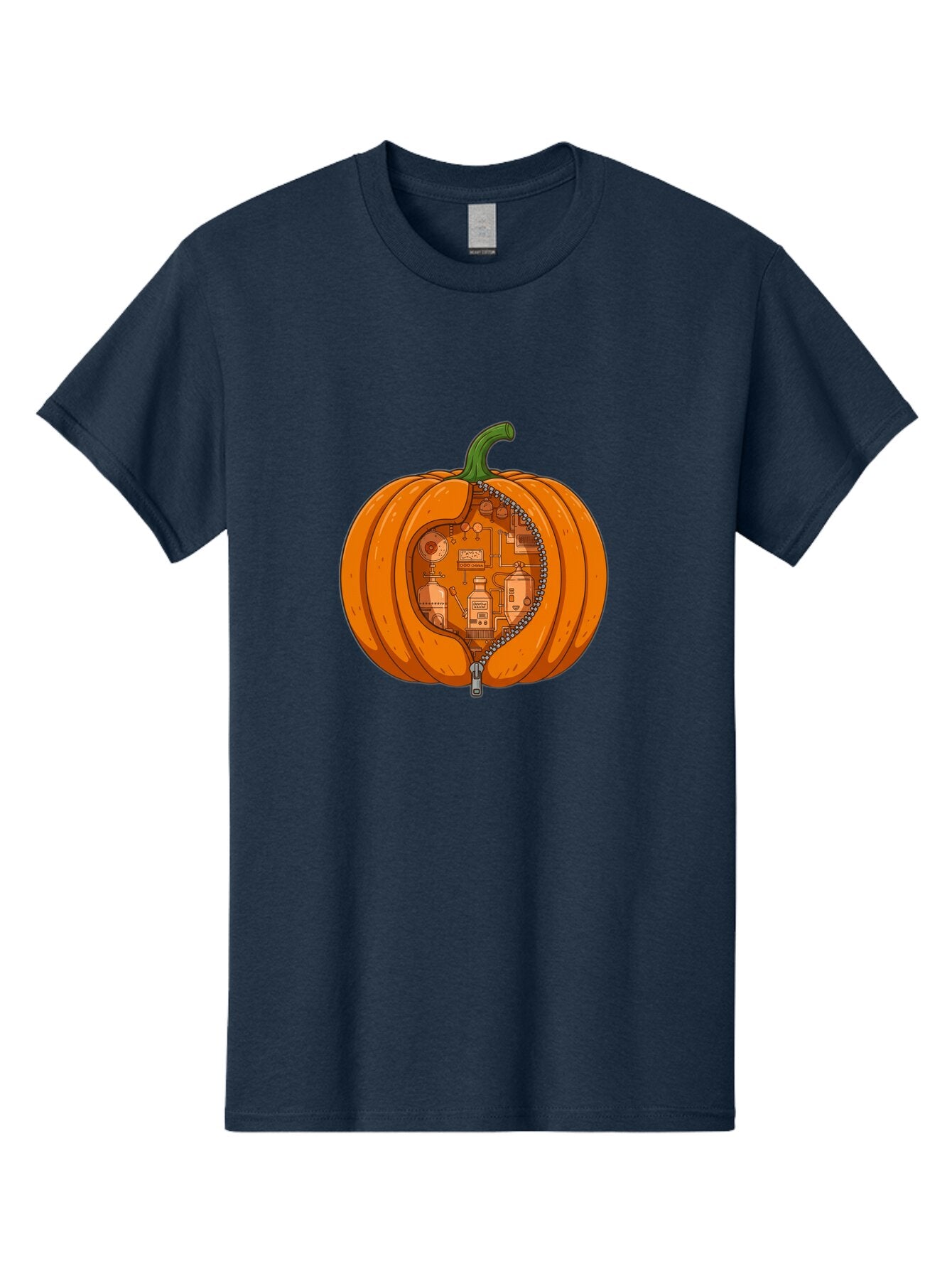 Pumpkin-With-Inner-Mechanisms Men'S Graphic Tee, 100% Cotton, Comfortable Casual Summer Wear, Machine Washable, Vintage Camera, Old Camera, Antique Camera, Black Camera, Classic Photography, Photography Equipment, Nostalgic Device, Ban209 10