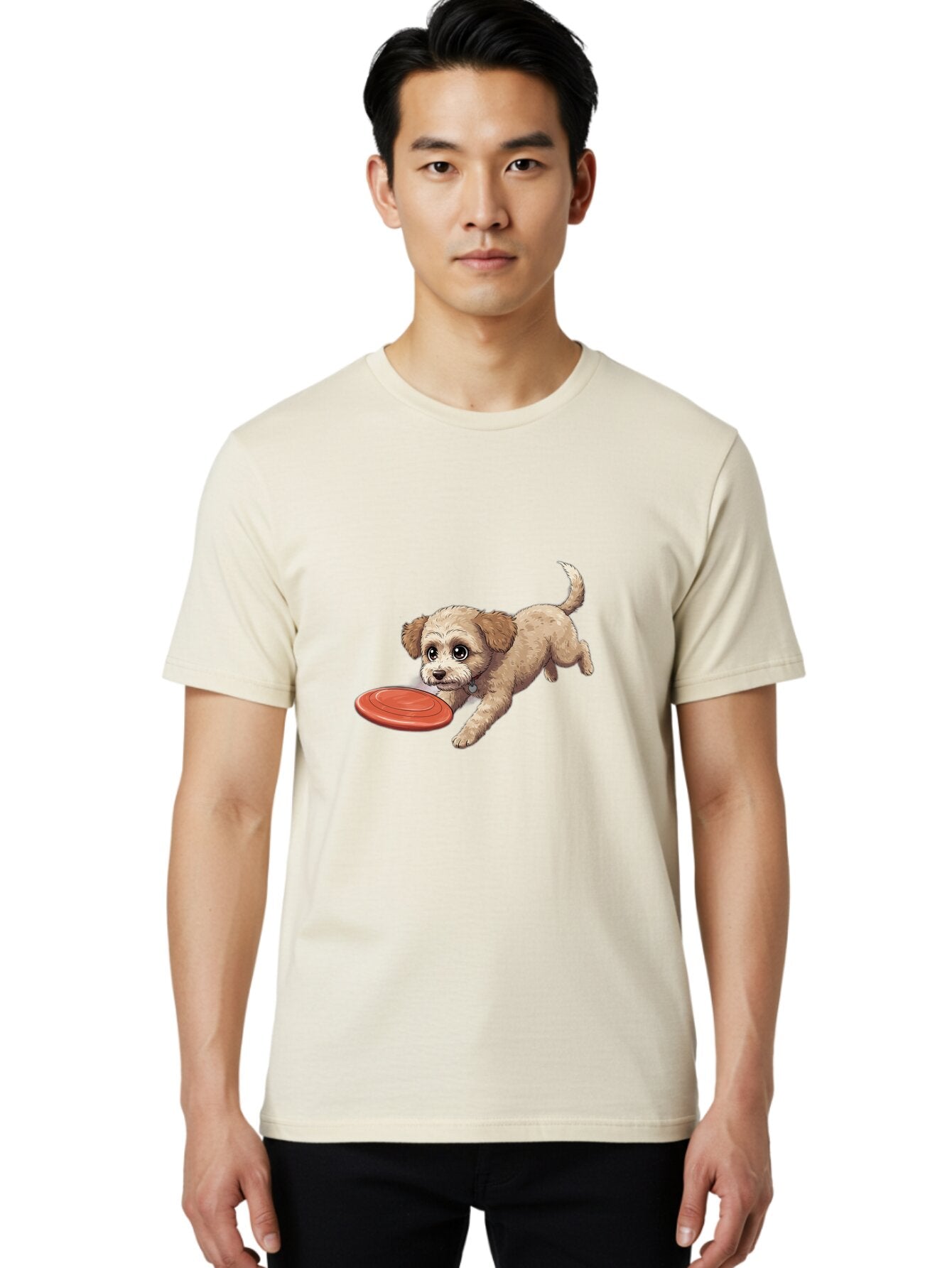 Puppy-With-Frisbee Men'S Graphic Tee, 100% Cotton, Comfortable Casual Summer Wear, Machine Washable, Vintage Camera, Old Camera, Antique Camera, Black Camera, Classic Photography, Photography Equipment, Nostalgic Device, Film Camera, Ban212 24