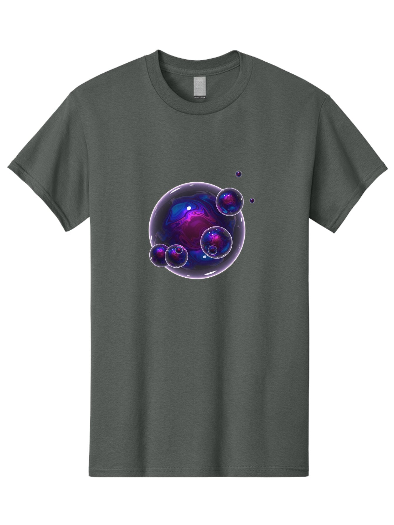 Purple-Bubbles-1 Men'S Graphic Tee, 100% Cotton, Comfortable Casual Summer Wear, Machine Washable, Vintage Camera, Old Camera, Antique Camera, Black Camera, Classic Photography, Photography Equipment, Nostalgic Device, Film Camera, Camera Art Ban213 13