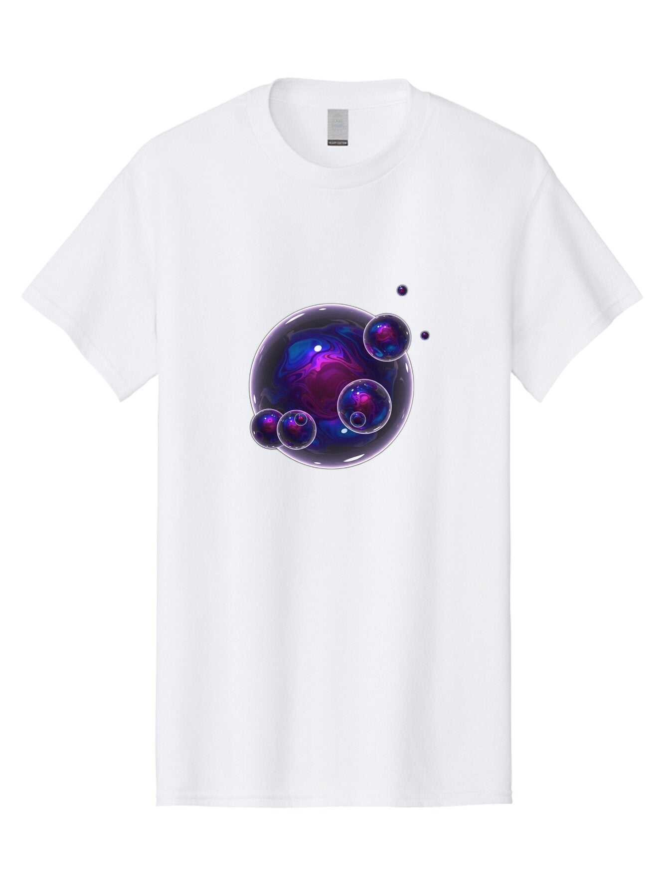 Purple-Bubbles-1 Men'S Graphic Tee, 100% Cotton, Comfortable Casual Summer Wear, Machine Washable, Vintage Camera, Old Camera, Antique Camera, Black Camera, Classic Photography, Photography Equipment, Nostalgic Device, Film Camera, Camera Art Ban213 7