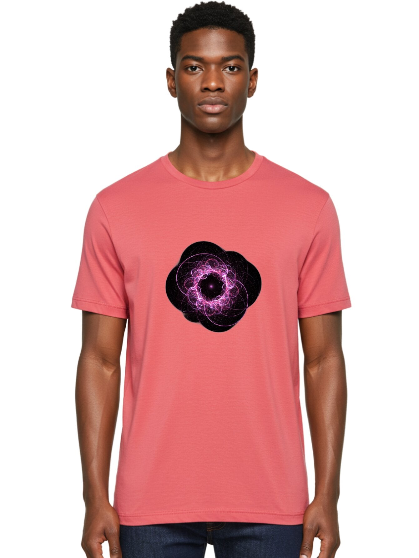 Purple-Fractal-Flower Men'S Graphic Tee, 100% Cotton, Comfortable Casual Summer Wear, Machine Washable, Vintage Camera, Old Camera, Antique Camera, Black Camera, Classic Photography, Photography Equipment, Nostalgic Device, Film Camera, Ban222 29