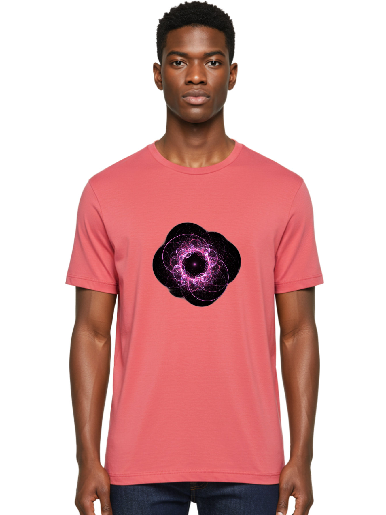 Purple-Fractal-Flower Men'S Graphic Tee, 100% Cotton, Comfortable Casual Summer Wear, Machine Washable, Vintage Camera, Old Camera, Antique Camera, Black Camera, Classic Photography, Photography Equipment, Nostalgic Device, Film Camera, Ban222 17