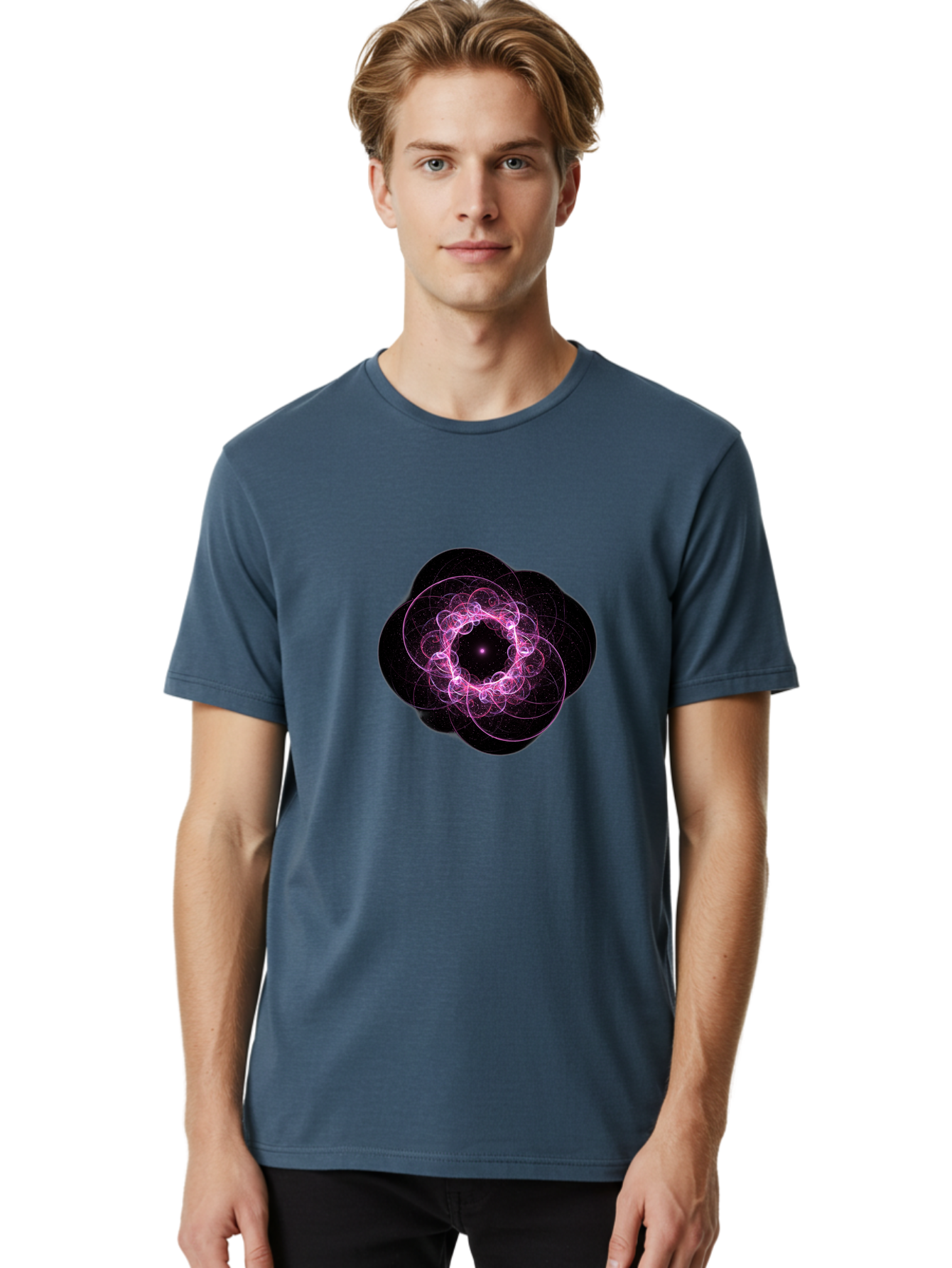 Purple-Fractal-Flower Men'S Graphic Tee, 100% Cotton, Comfortable Casual Summer Wear, Machine Washable, Vintage Camera, Old Camera, Antique Camera, Black Camera, Classic Photography, Photography Equipment, Nostalgic Device, Film Camera, Ban222 28