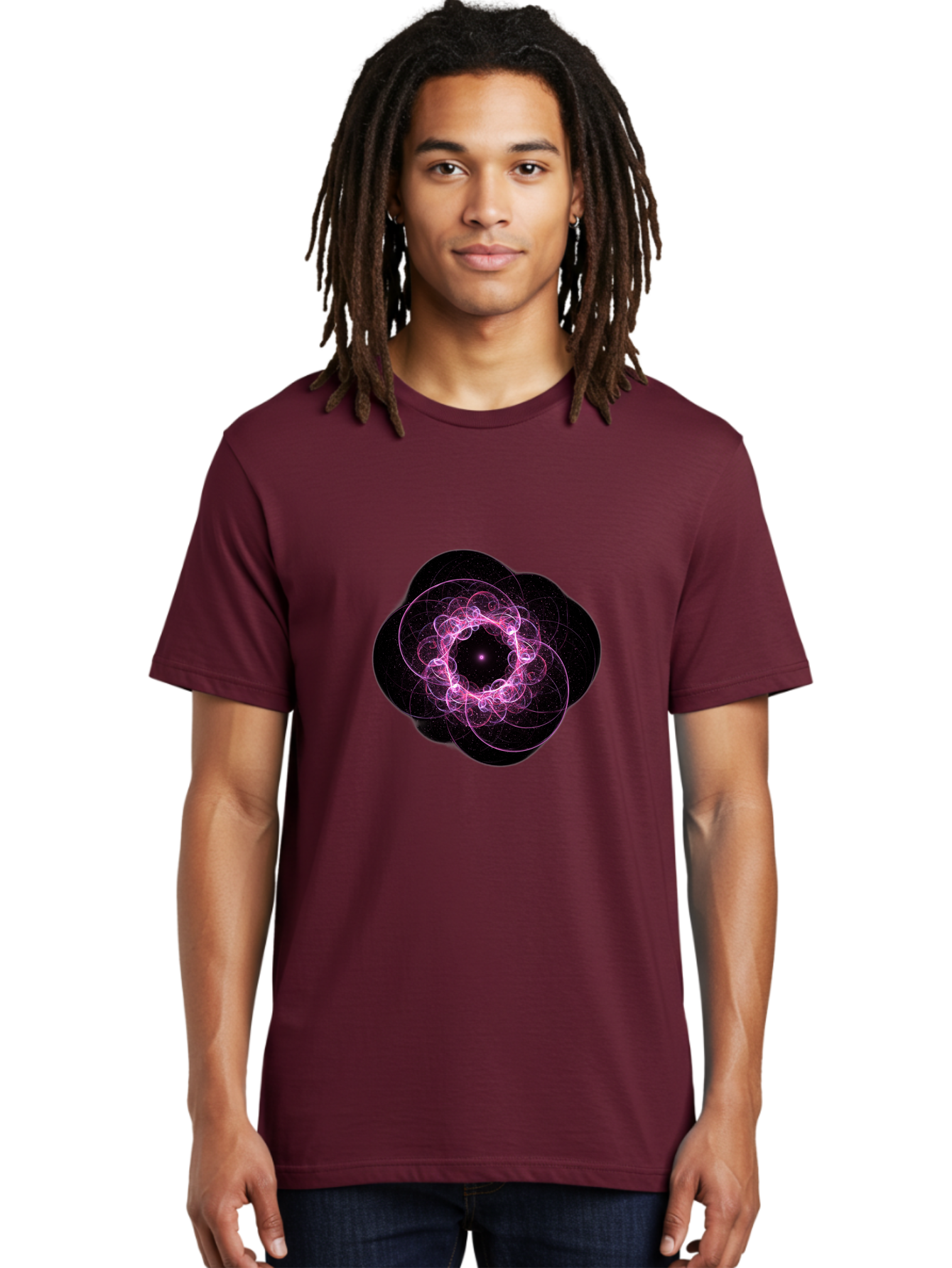 Purple-Fractal-Flower Men'S Graphic Tee, 100% Cotton, Comfortable Casual Summer Wear, Machine Washable, Vintage Camera, Old Camera, Antique Camera, Black Camera, Classic Photography, Photography Equipment, Nostalgic Device, Film Camera, Ban222 20