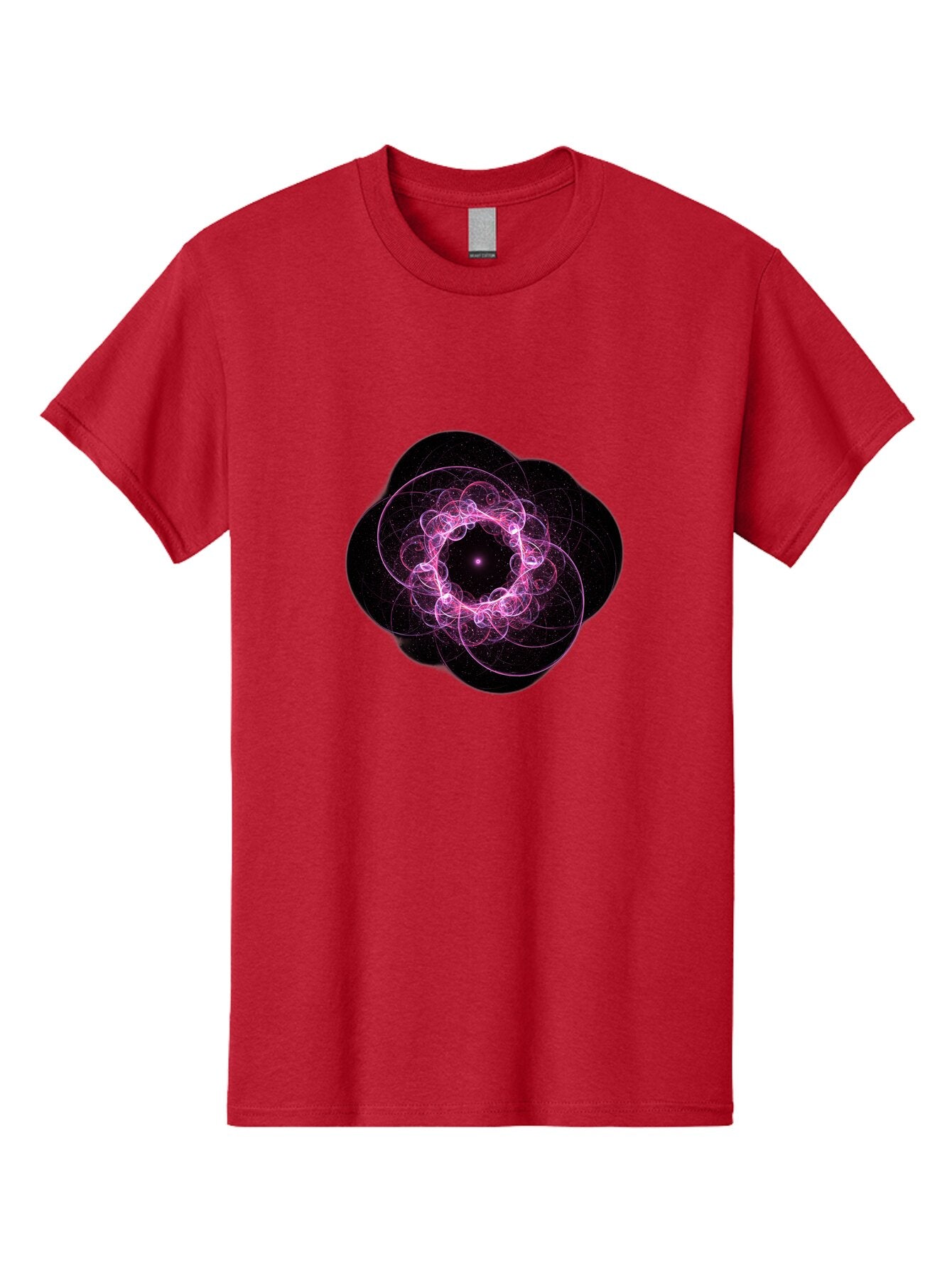 Purple-Fractal-Flower Men'S Graphic Tee, 100% Cotton, Comfortable Casual Summer Wear, Machine Washable, Vintage Camera, Old Camera, Antique Camera, Black Camera, Classic Photography, Photography Equipment, Nostalgic Device, Film Camera, Ban222