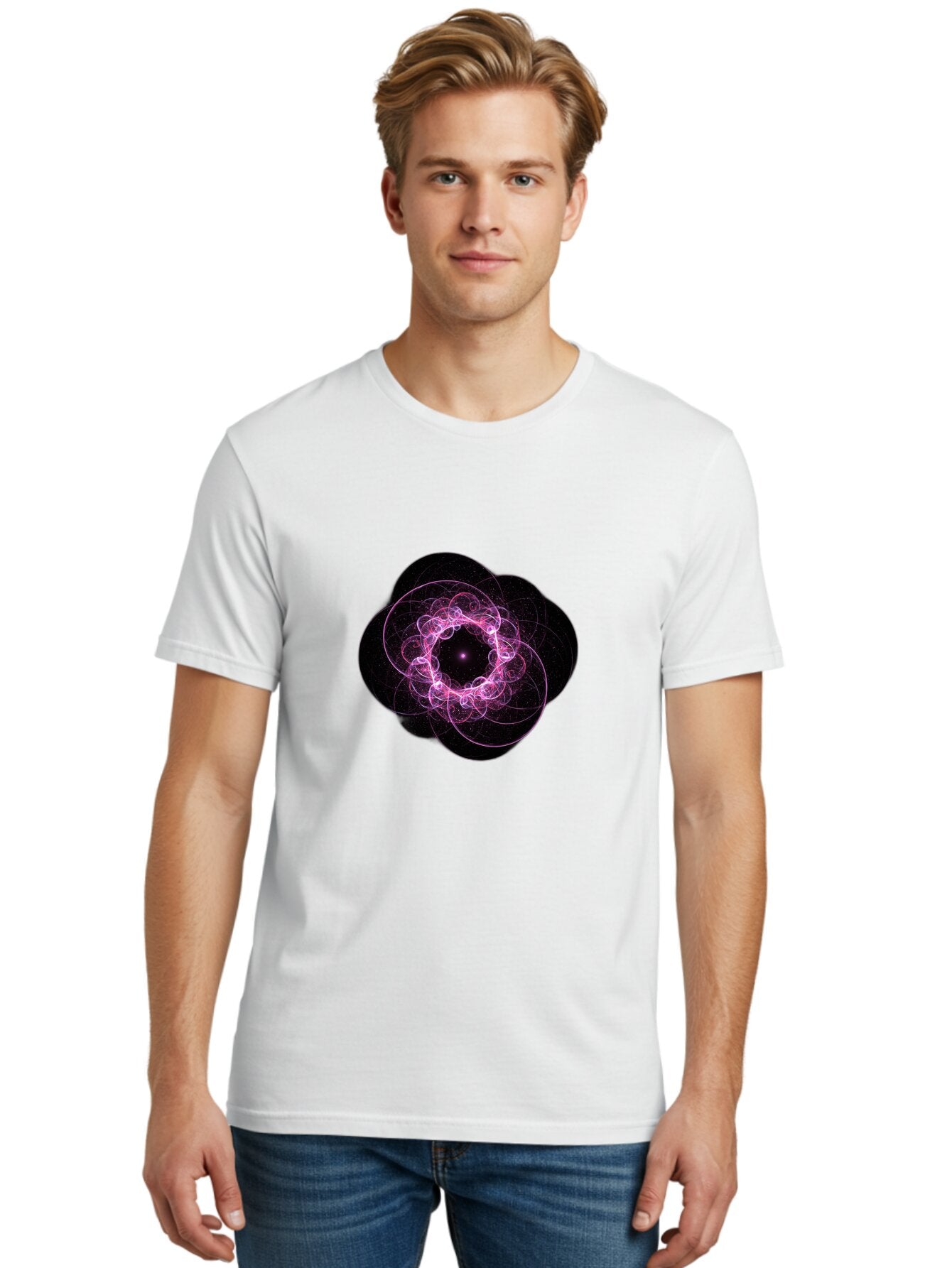 Purple-Fractal-Flower Men'S Graphic Tee, 100% Cotton, Comfortable Casual Summer Wear, Machine Washable, Vintage Camera, Old Camera, Antique Camera, Black Camera, Classic Photography, Photography Equipment, Nostalgic Device, Film Camera, Ban222 23