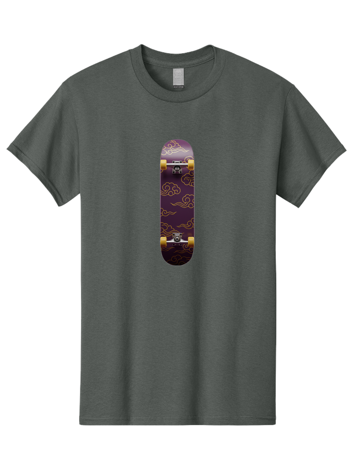 Purple-Skateboard Men'S Graphic Tee, 100% Cotton, Comfortable Casual Summer Wear, Machine Washable, Vintage Camera, Old Camera, Antique Camera, Black Camera, Classic Photography, Photography Equipment, Nostalgic Device, Film Camera, Camera Art Ban226