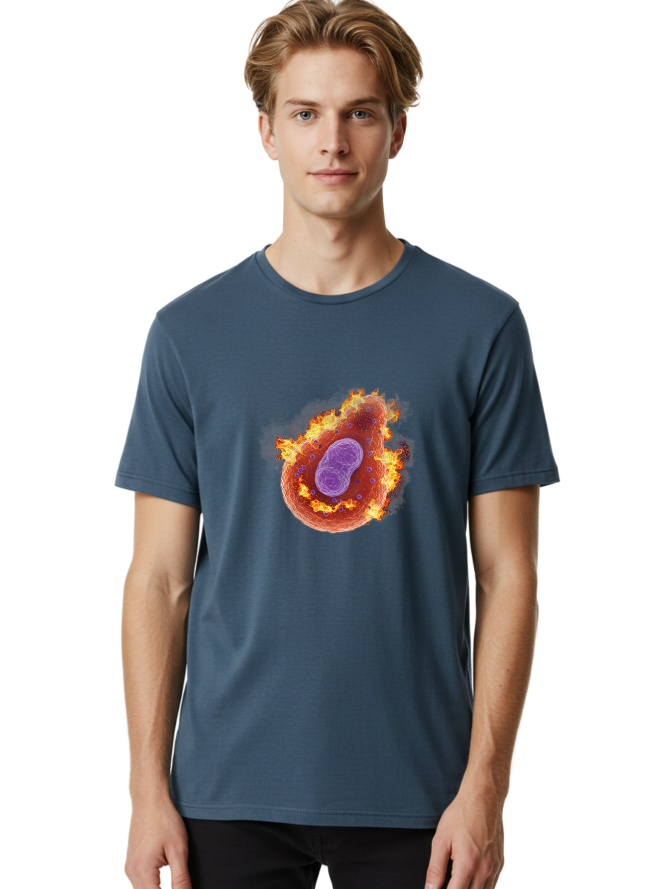 Pyroptosis-Cell Men'S Graphic Tee, 100% Cotton, Comfortable Casual Summer Wear, Machine Washable, Vintage Camera, Old Camera, Antique Camera, Black Camera, Classic Photography, Photography Equipment, Nostalgic Device, Film Camera, Camera Art Ban233 21