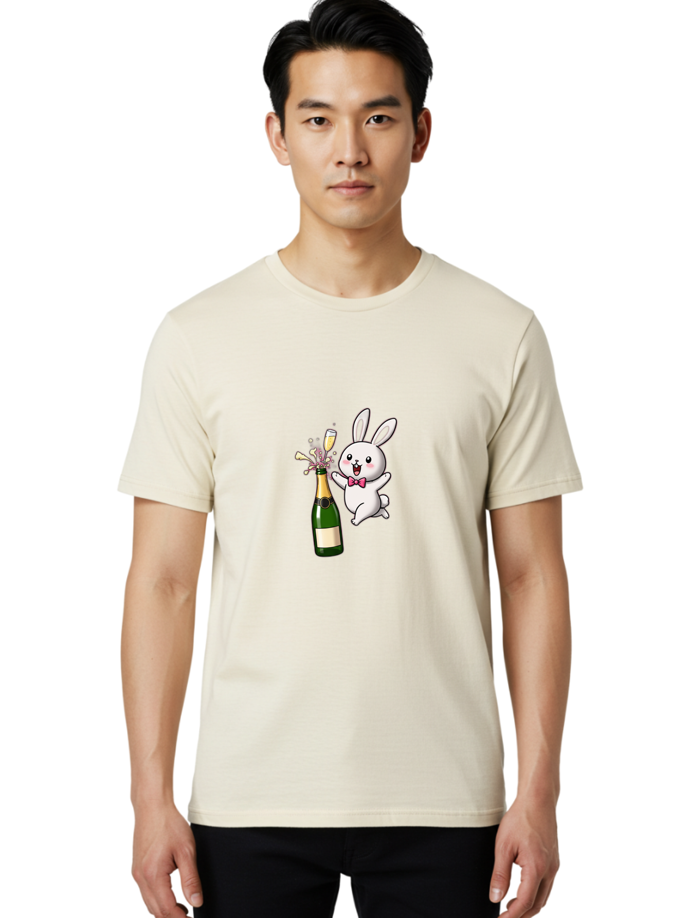 Rabbit-Celebrating Men'S Graphic Tee, 100% Cotton, Comfortable Casual Summer Wear, Machine Washable, Vintage Camera, Old Camera, Antique Camera, Black Camera, Classic Photography, Photography Equipment, Nostalgic Device, Film Camera, Ban237 26