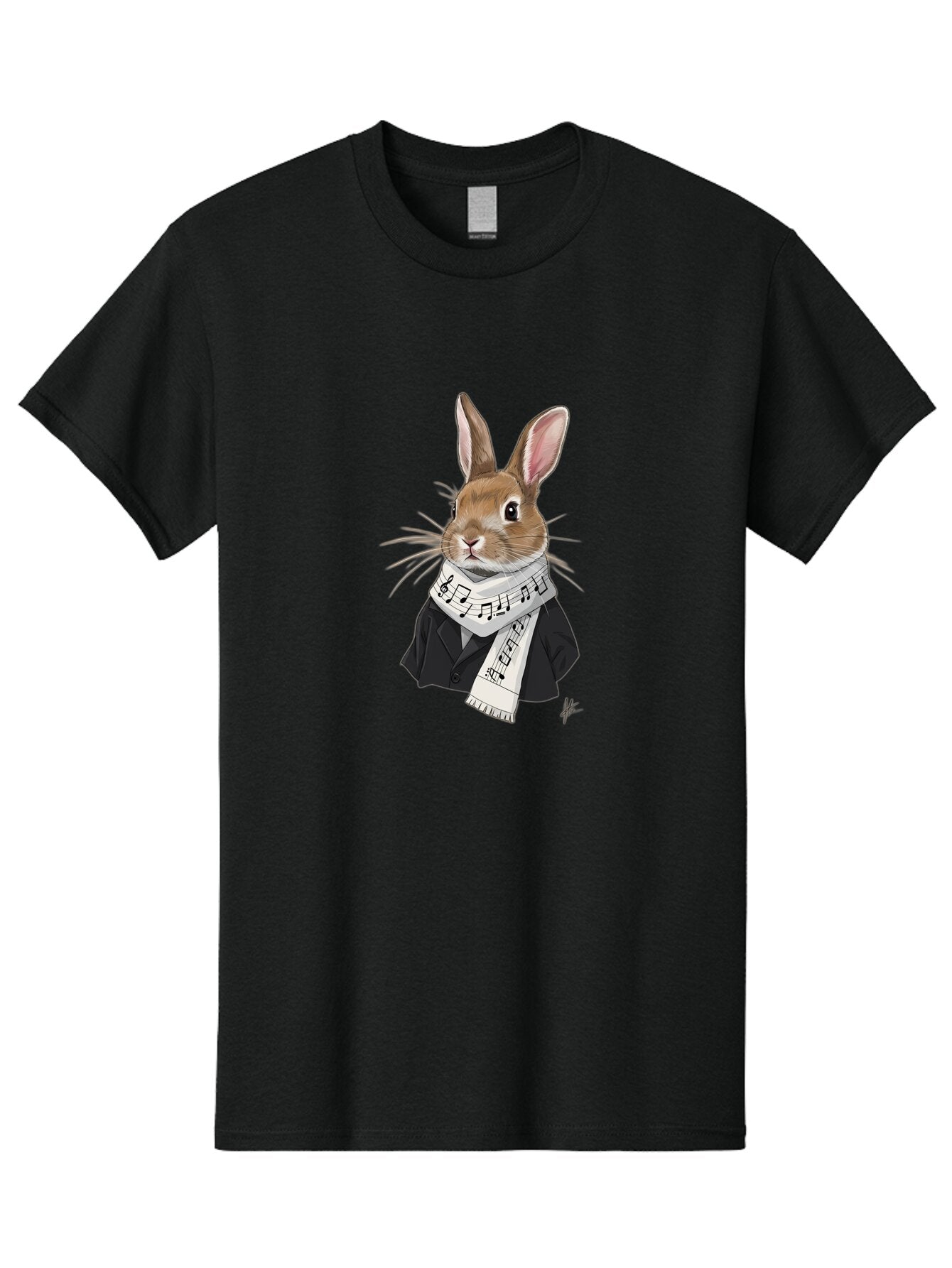 Rabbit-In-Music-Notes-Scarf Men'S Graphic Tee, 100% Cotton, Comfortable Casual Summer Wear, Machine Washable, Vintage Camera, Old Camera, Antique Camera, Black Camera, Classic Photography, Photography Equipment, Nostalgic Device, Film Camera, Ban238 10
