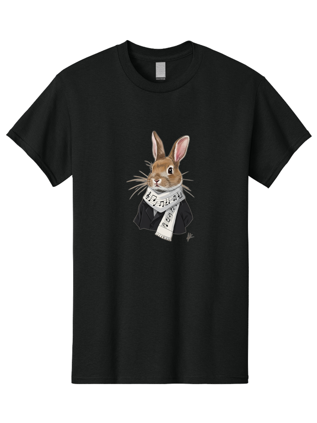 Rabbit-In-Music-Notes-Scarf Men'S Graphic Tee, 100% Cotton, Comfortable Casual Summer Wear, Machine Washable, Vintage Camera, Old Camera, Antique Camera, Black Camera, Classic Photography, Photography Equipment, Nostalgic Device, Film Camera, Ban238 14